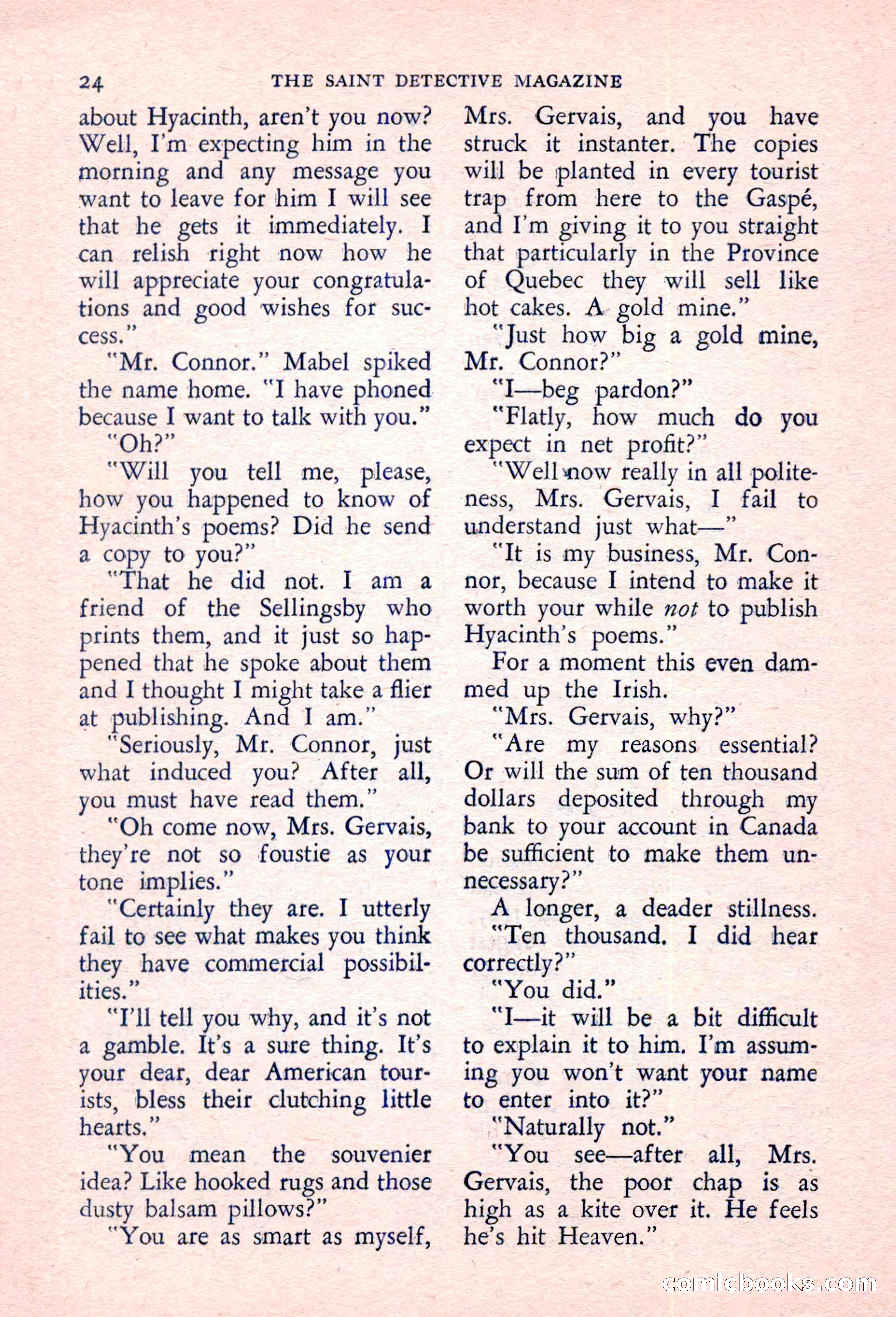 The Saint Detective Magazine, March 1957 — page 26 of 132