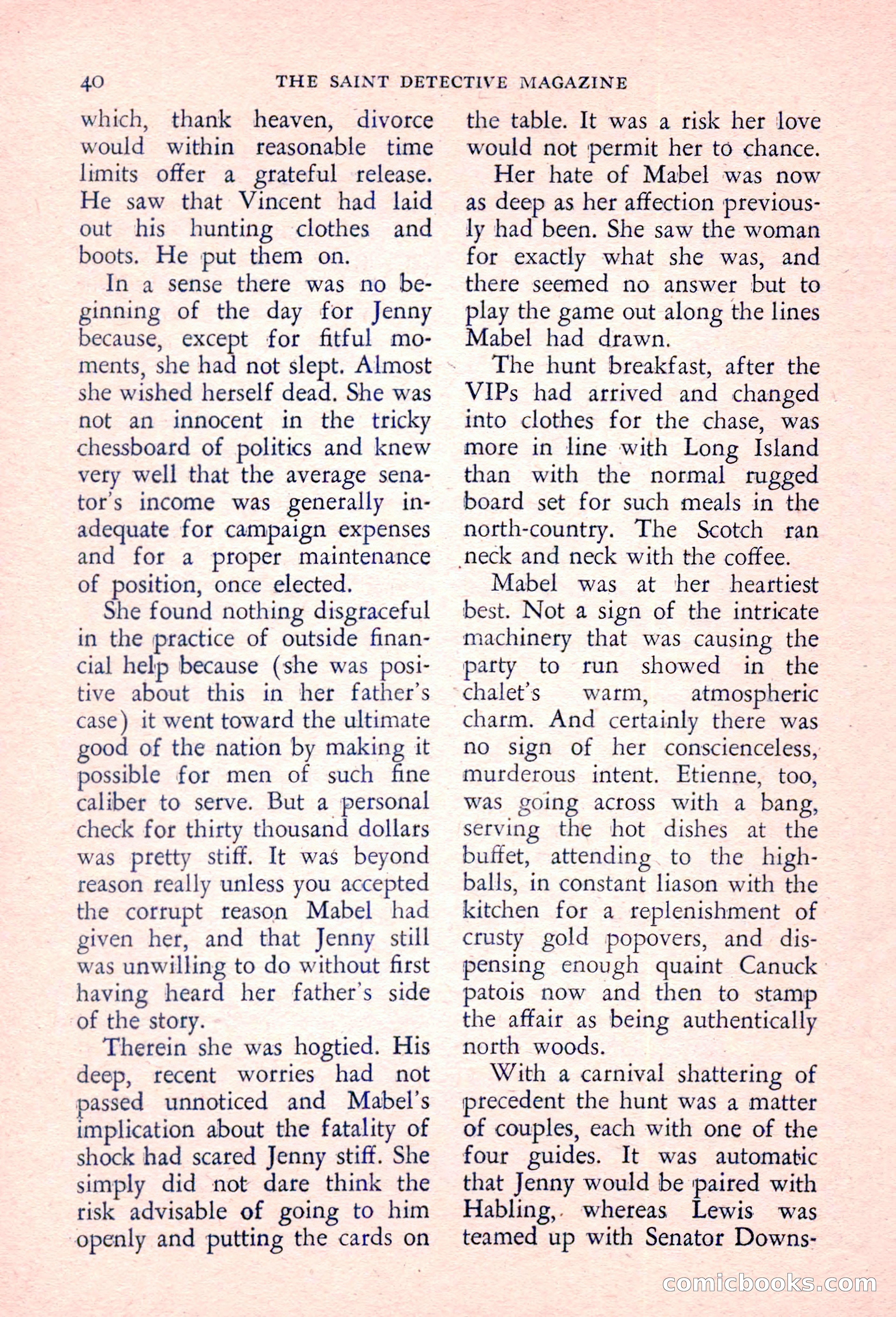 The Saint Detective Magazine, March 1957 — page 42 of 132