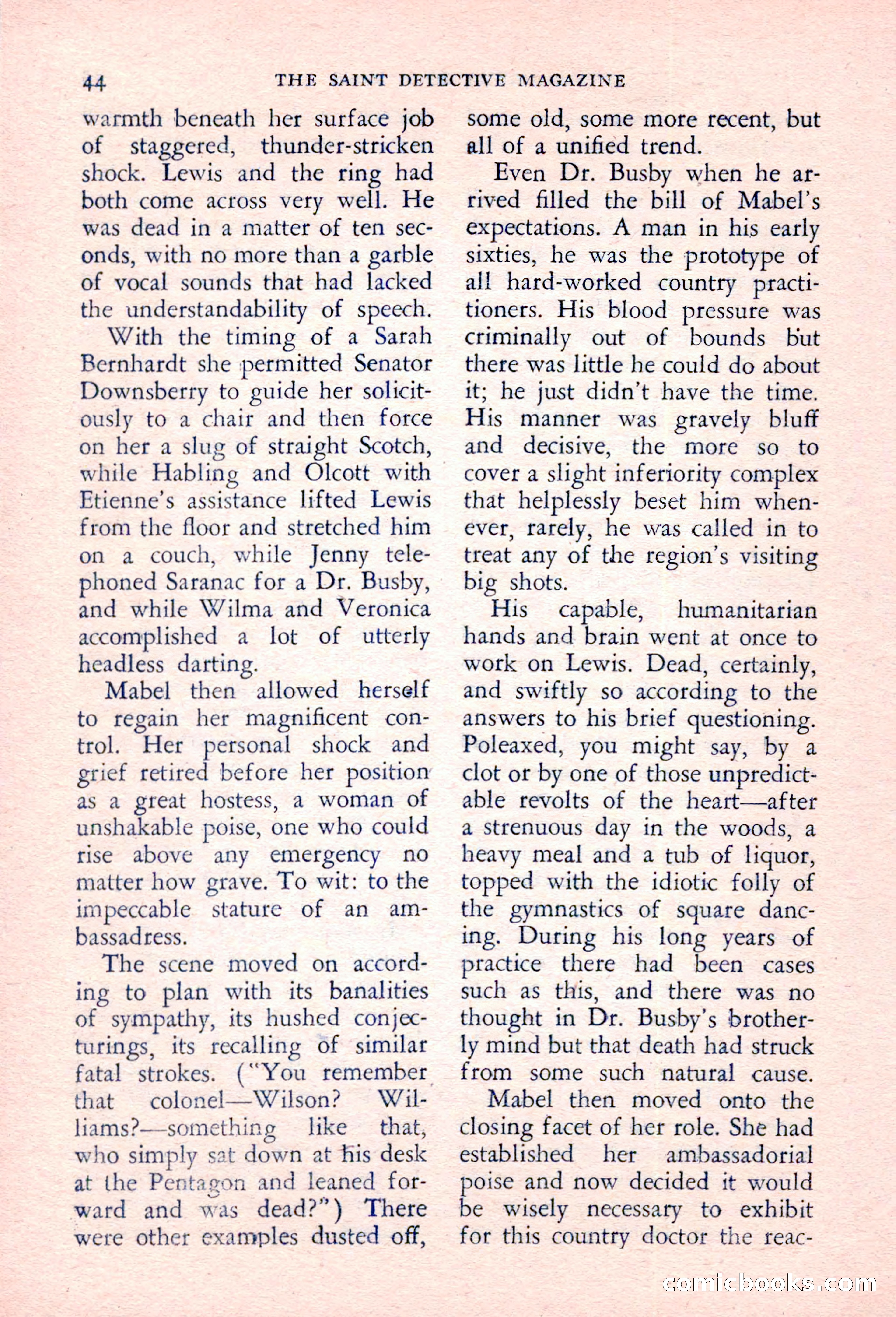The Saint Detective Magazine, March 1957 — page 46 of 132