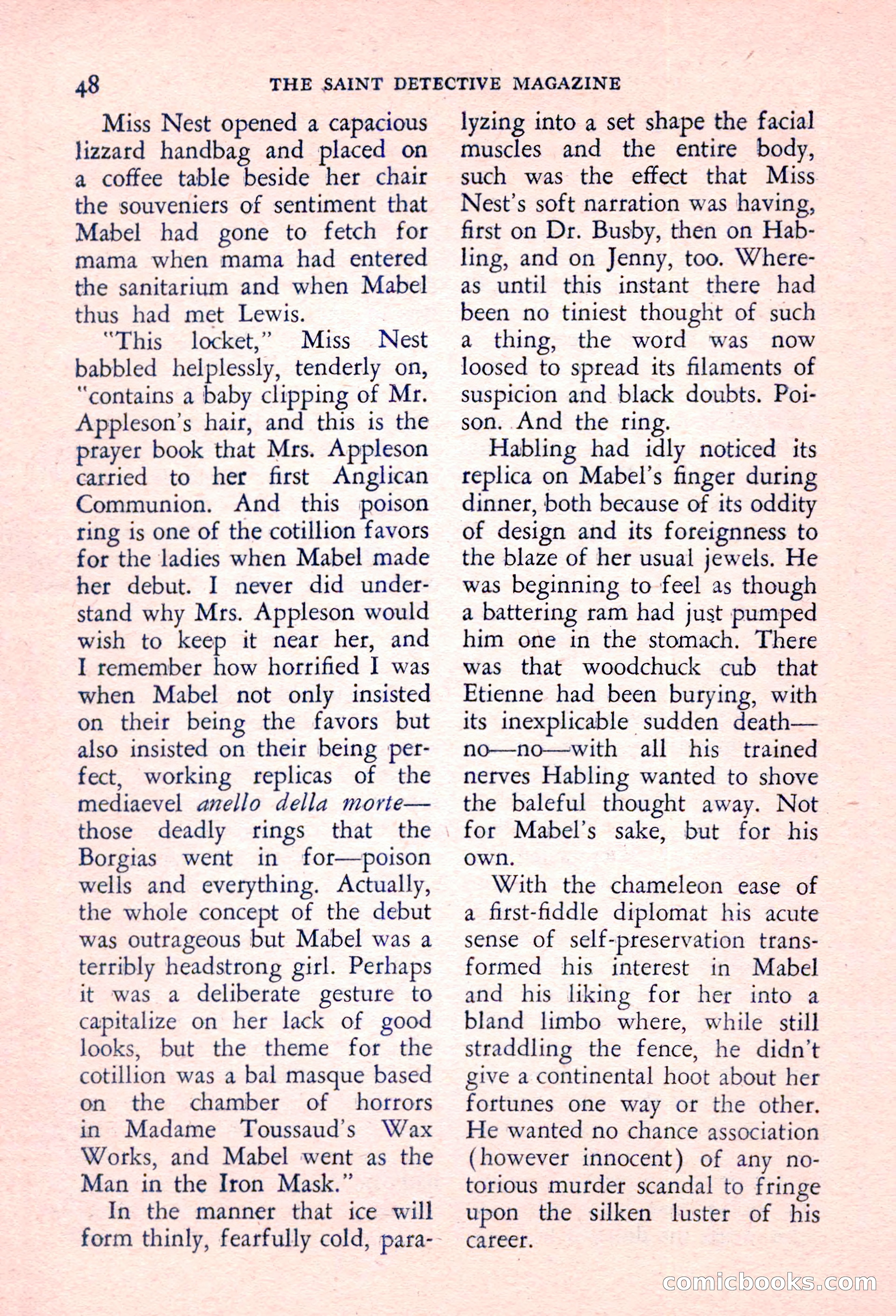 The Saint Detective Magazine, March 1957 — page 50 of 132