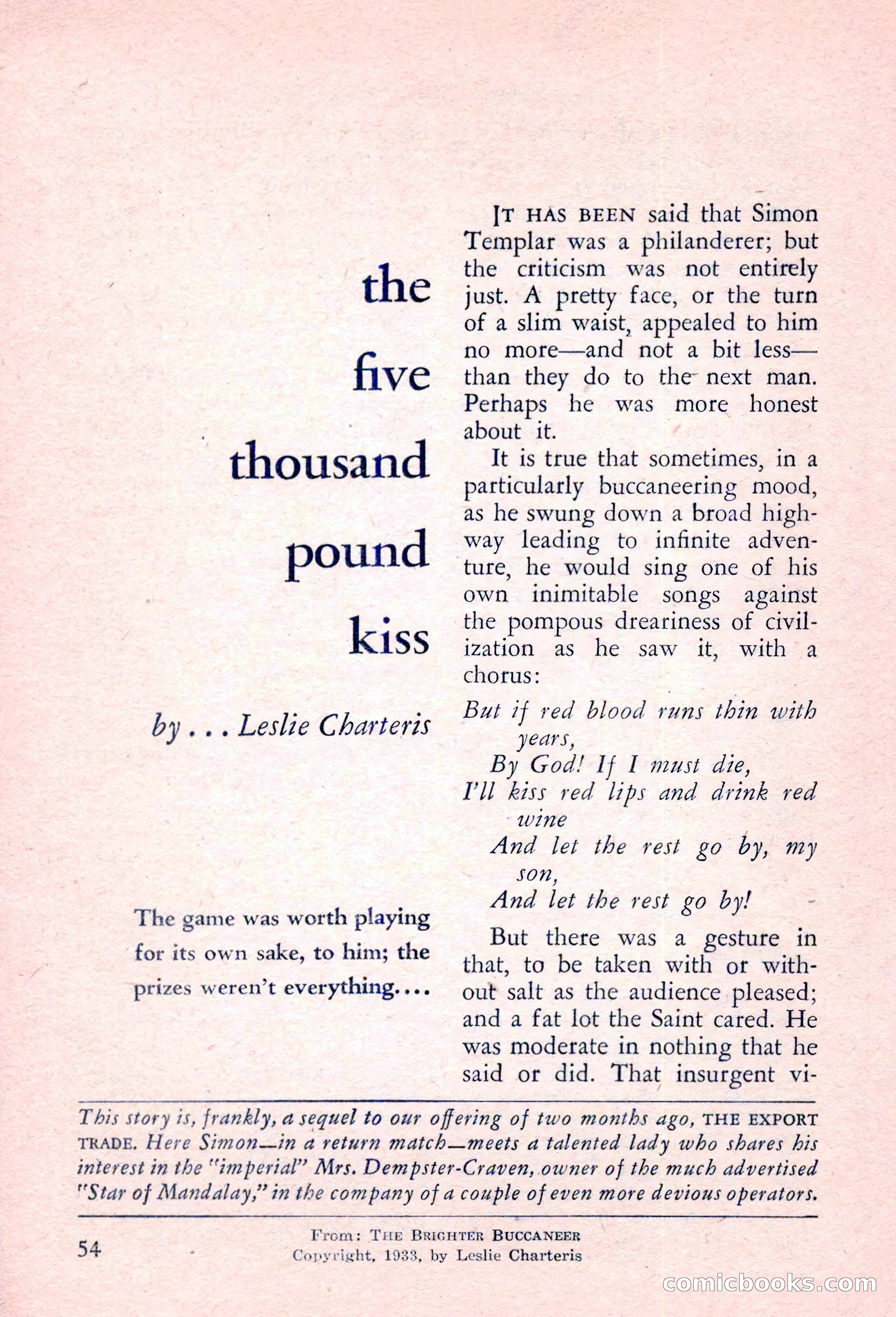 The Saint Detective Magazine, March 1957 — page 56 of 132