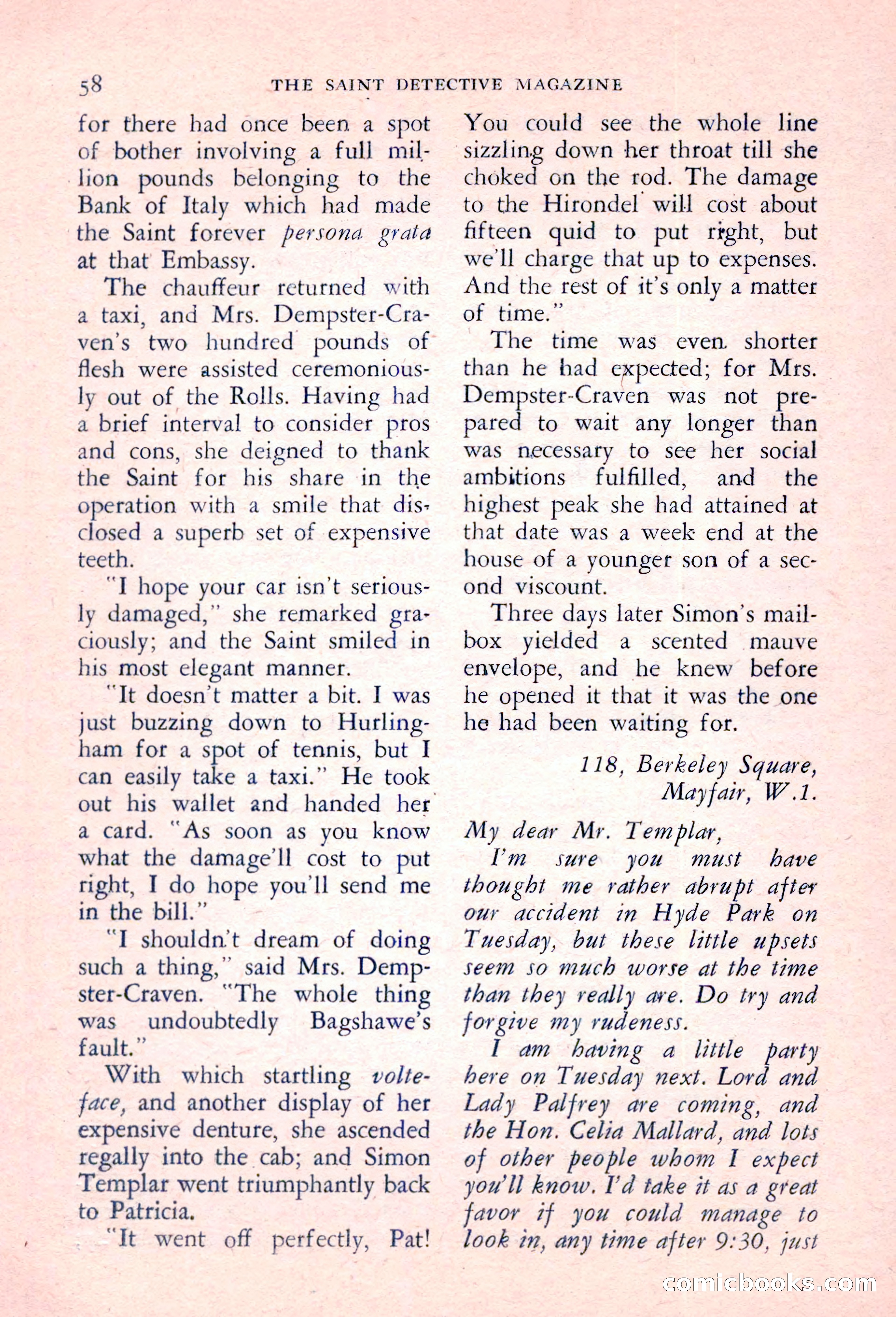 The Saint Detective Magazine, March 1957 — page 60 of 132