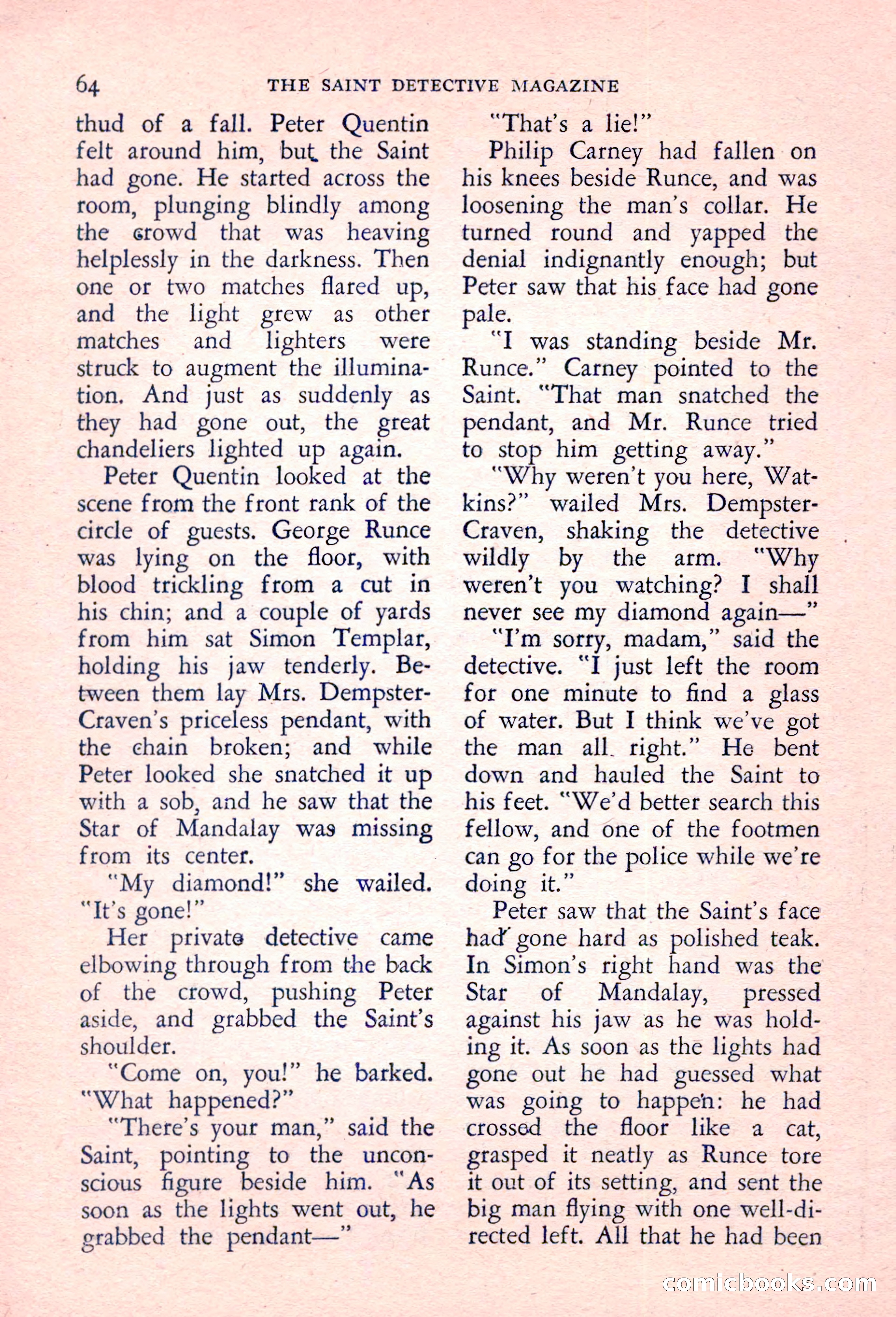The Saint Detective Magazine, March 1957 — page 66 of 132