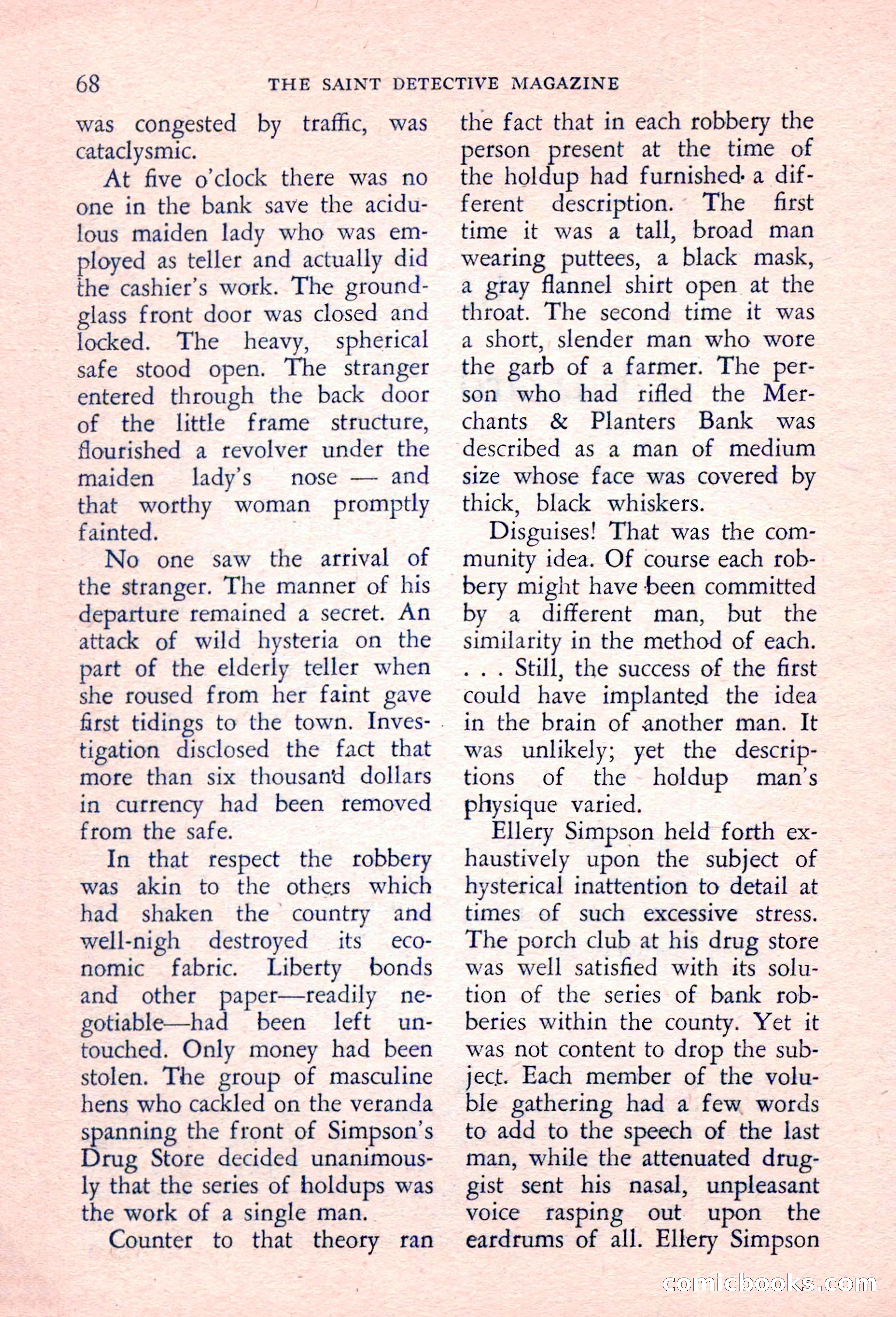 The Saint Detective Magazine, March 1957 — page 70 of 132