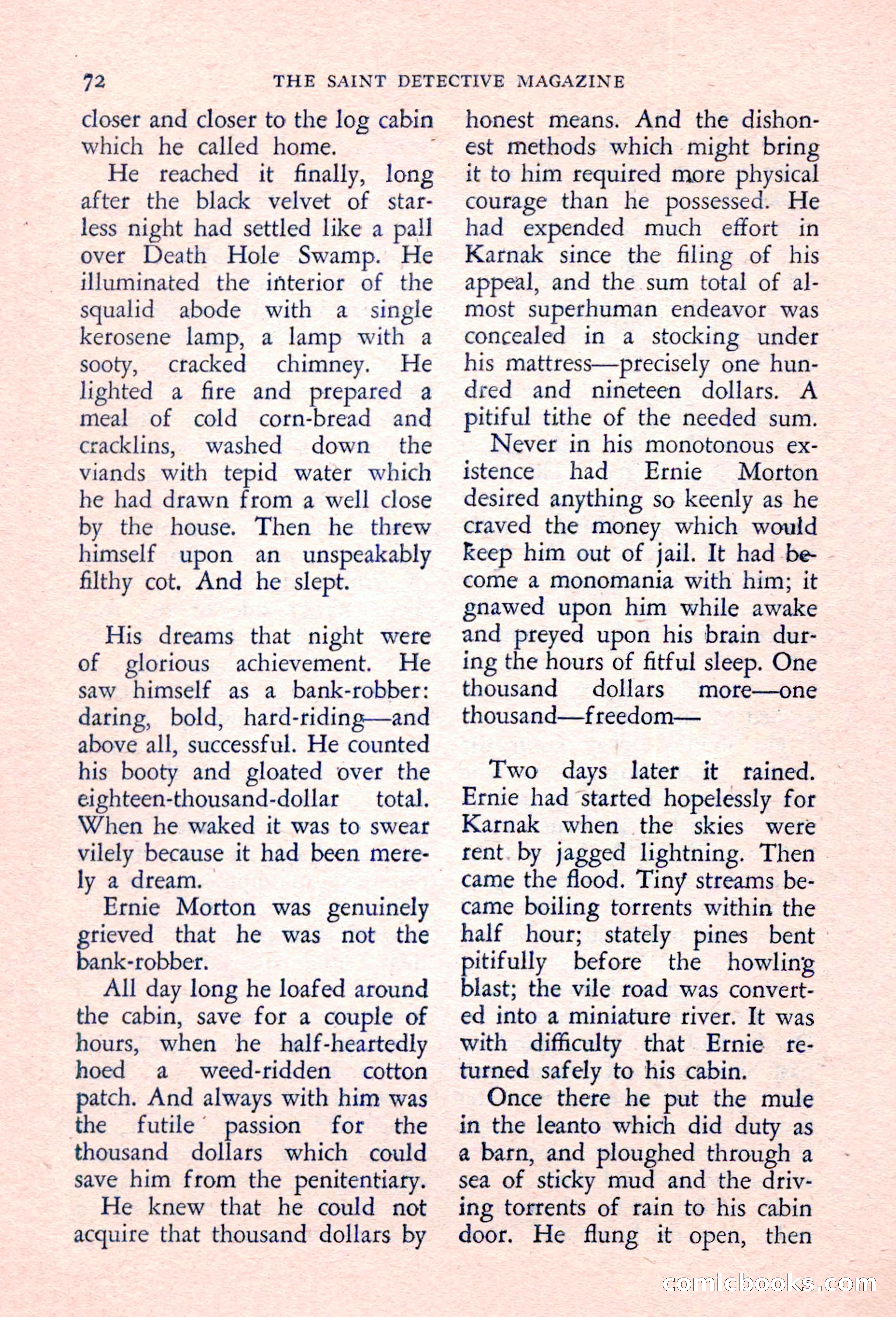 The Saint Detective Magazine, March 1957 — page 74 of 132