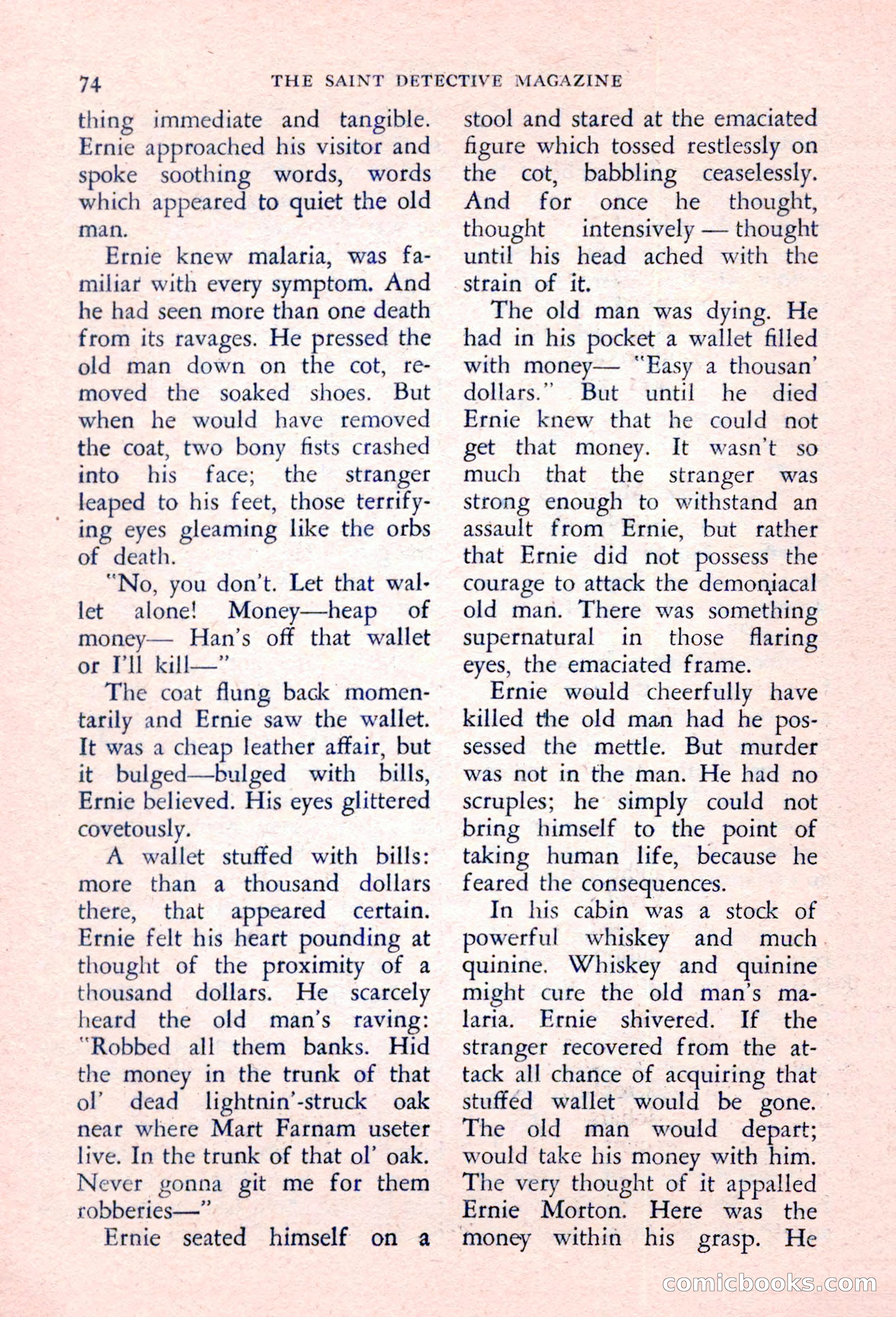 The Saint Detective Magazine, March 1957 — page 76 of 132
