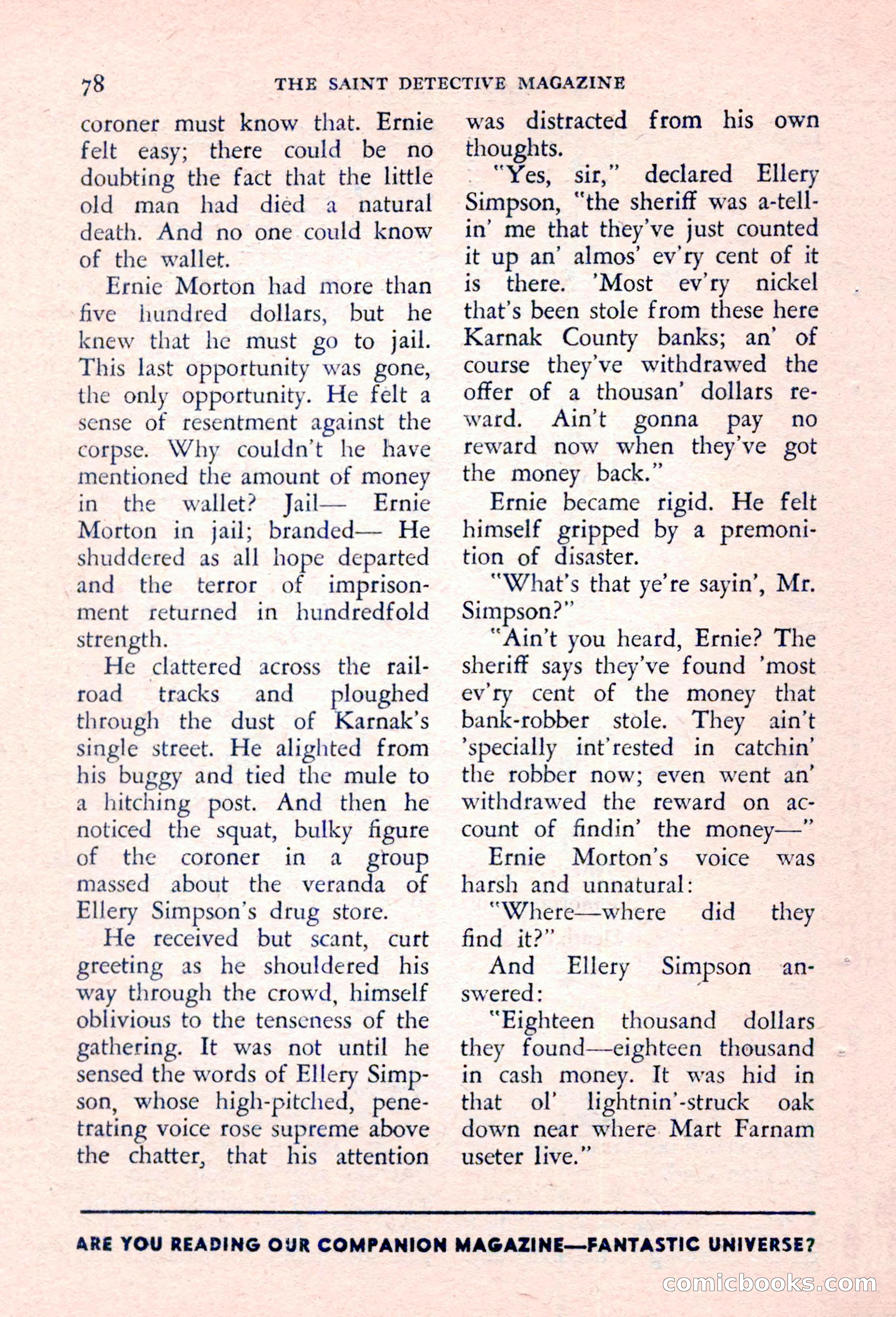 The Saint Detective Magazine, March 1957 — page 80 of 132