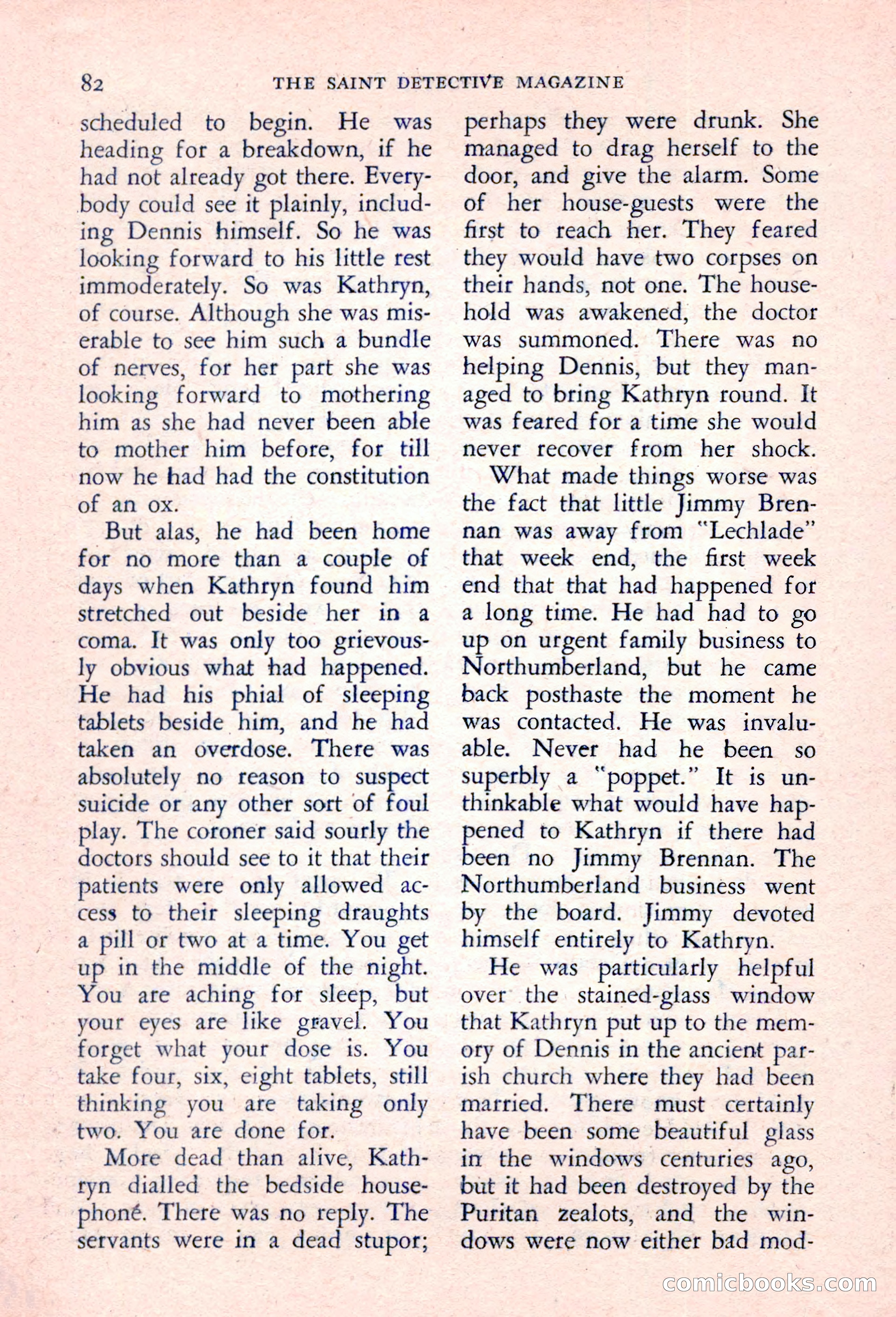 The Saint Detective Magazine, March 1957 — page 84 of 132