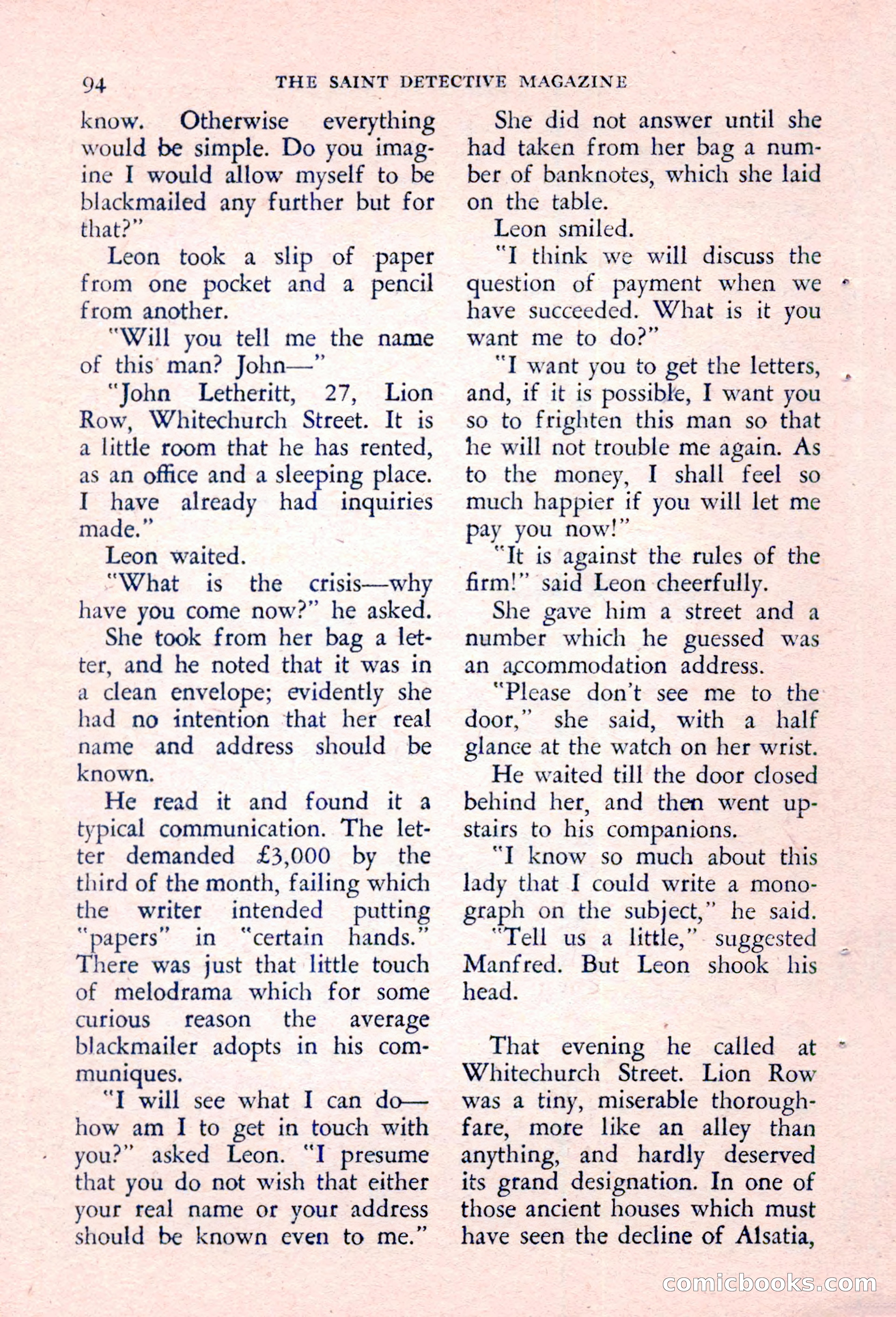 The Saint Detective Magazine, March 1957 — page 96 of 132