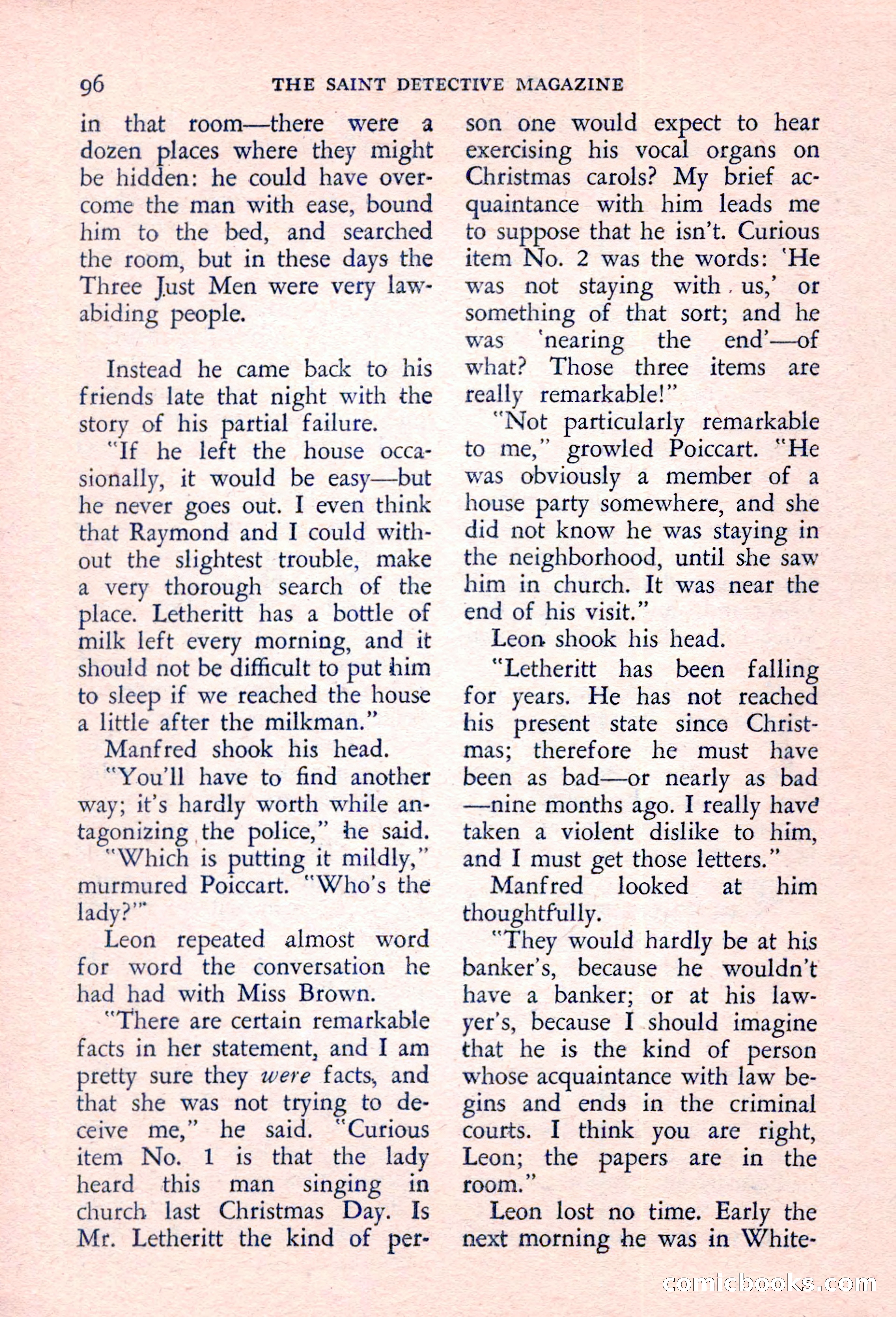 The Saint Detective Magazine, March 1957 — page 98 of 132