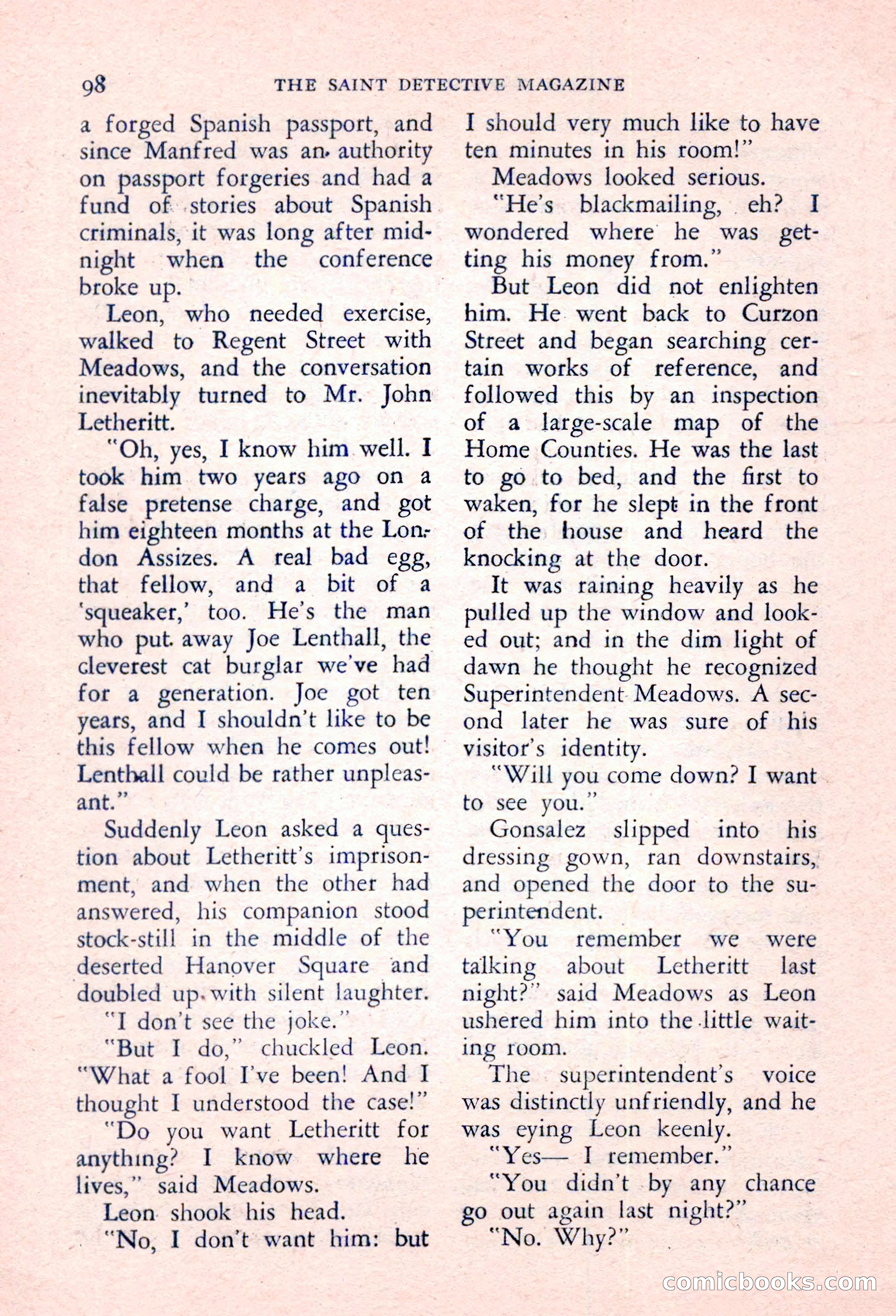The Saint Detective Magazine, March 1957 — page 100 of 132