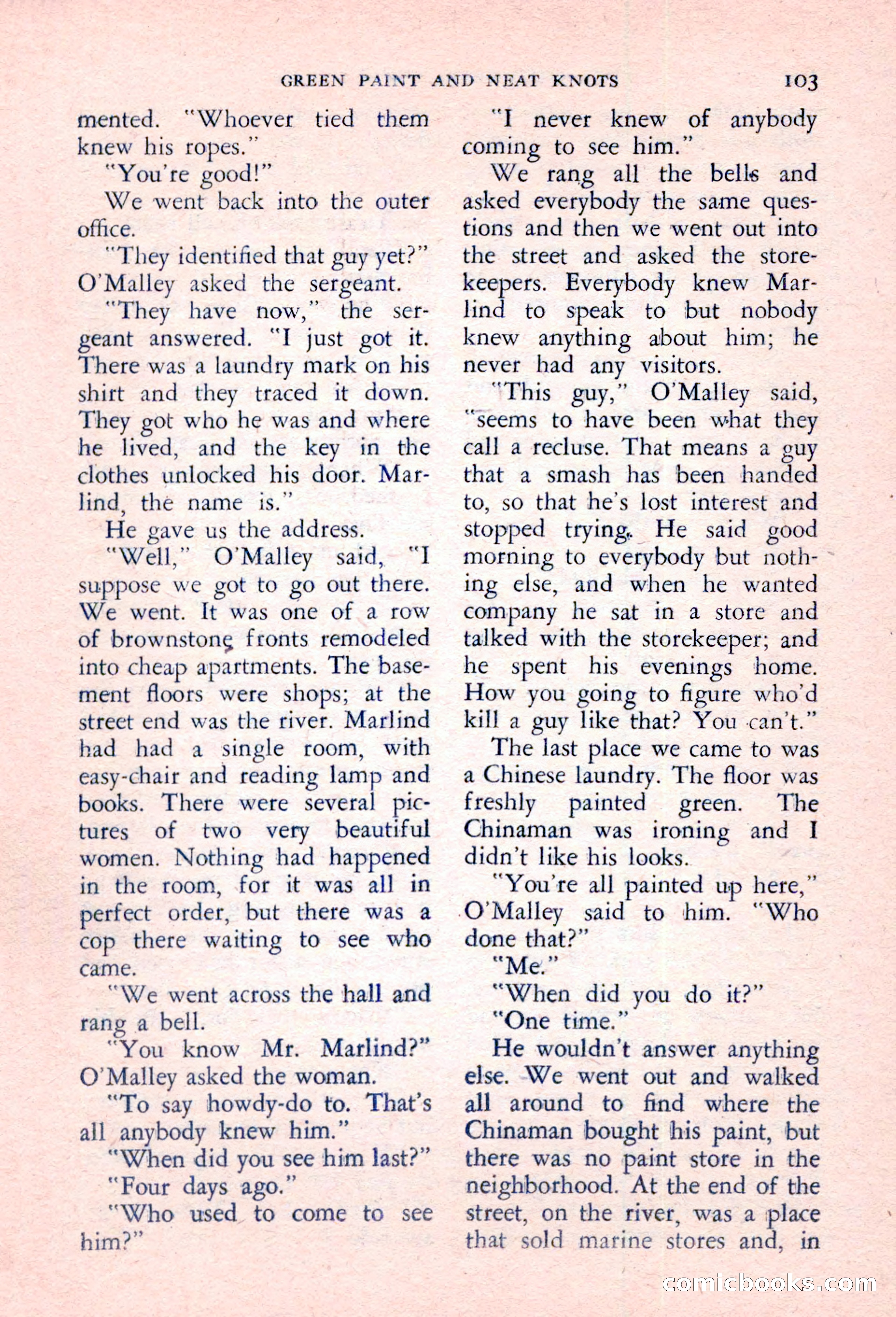 The Saint Detective Magazine, March 1957 — page 105 of 132