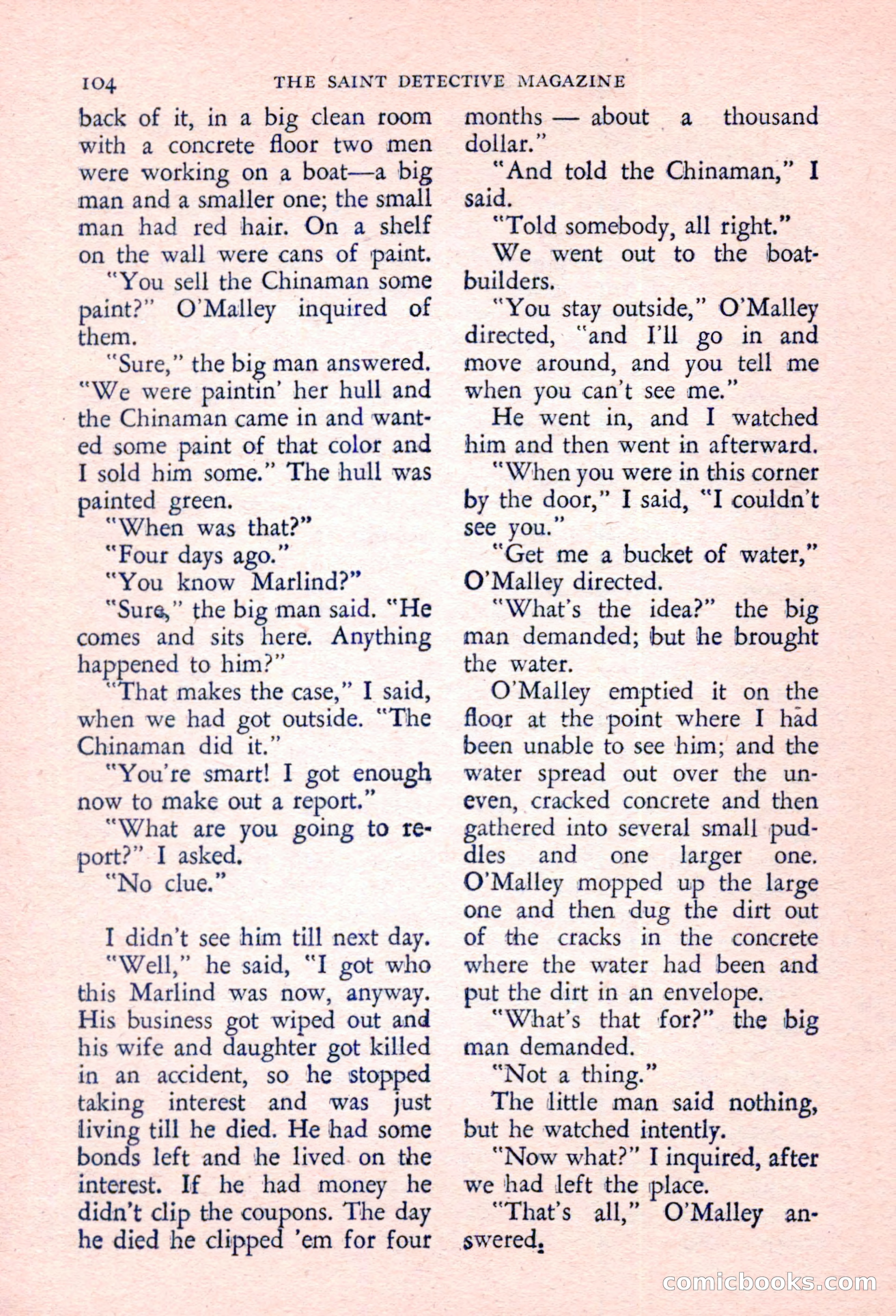 The Saint Detective Magazine, March 1957 — page 106 of 132