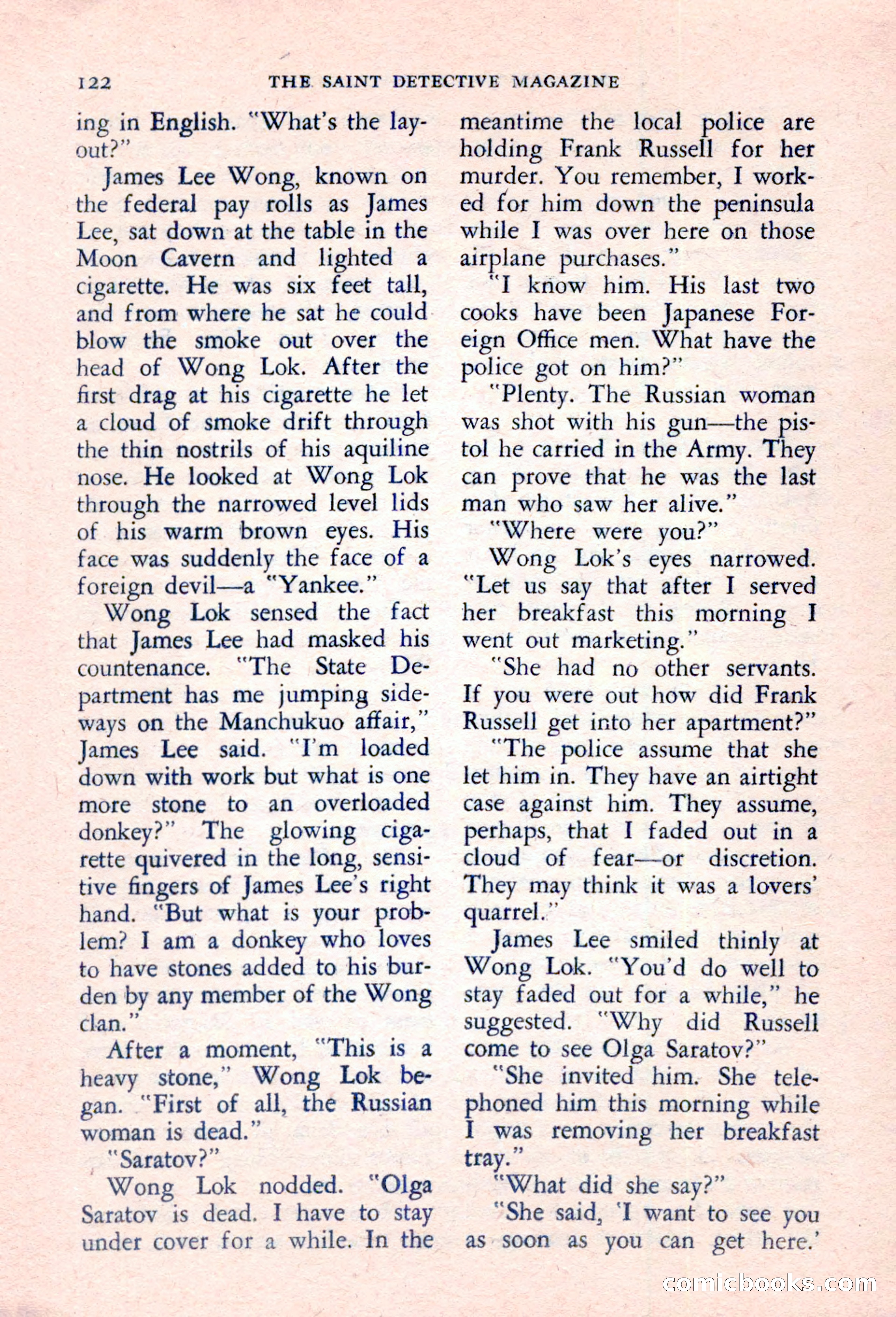 The Saint Detective Magazine, March 1957 — page 124 of 132