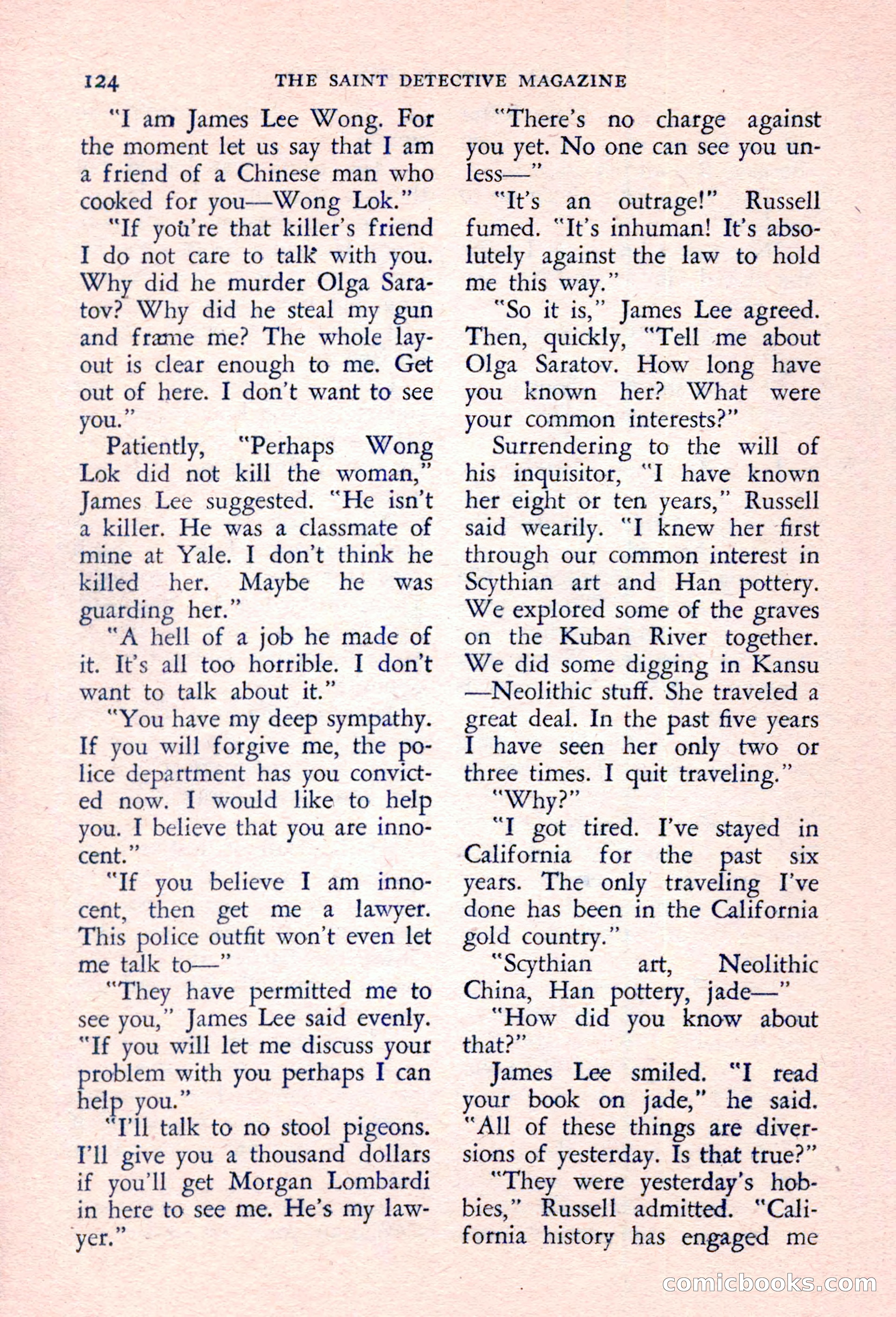 The Saint Detective Magazine, March 1957 — page 126 of 132