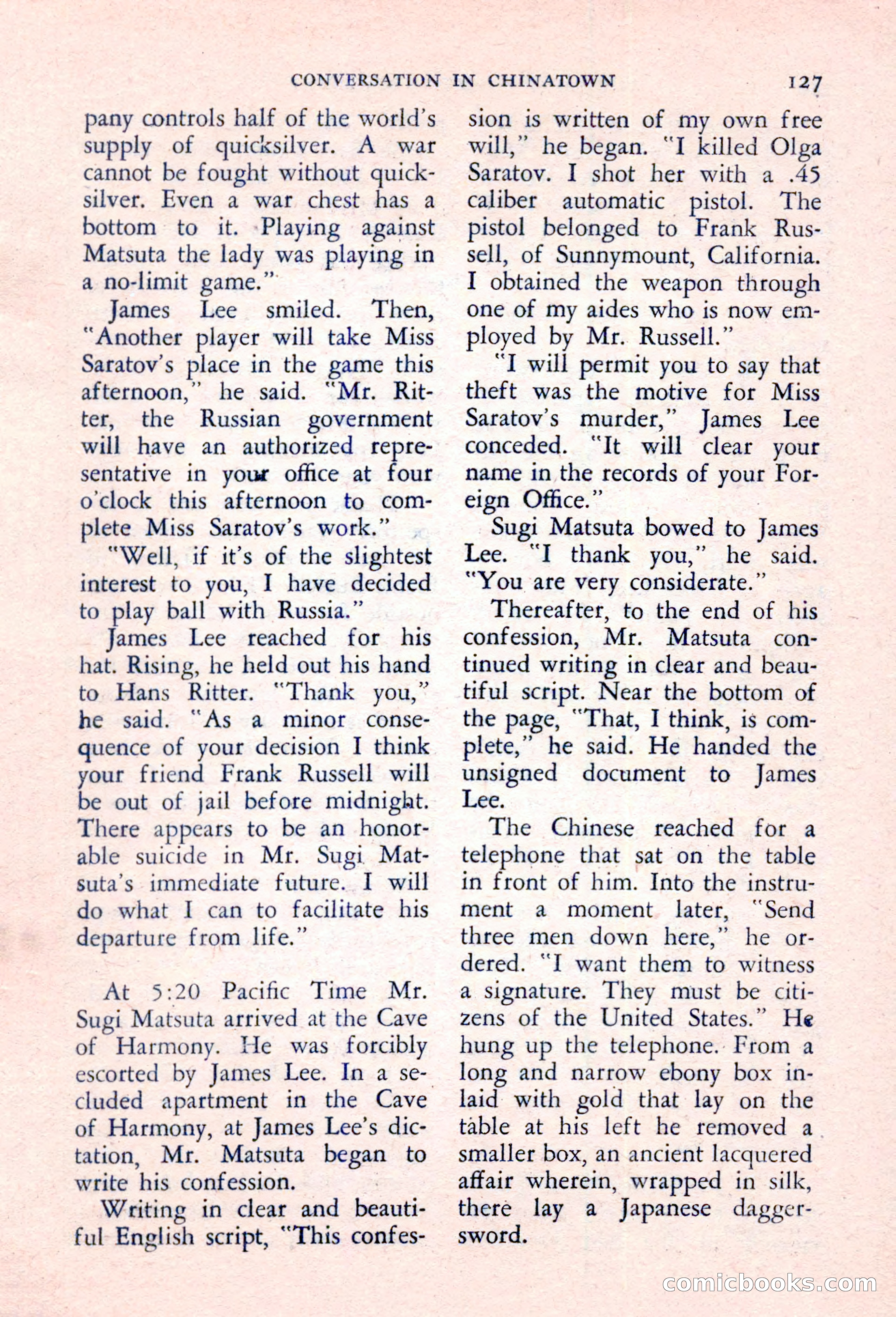 The Saint Detective Magazine, March 1957 — page 129 of 132