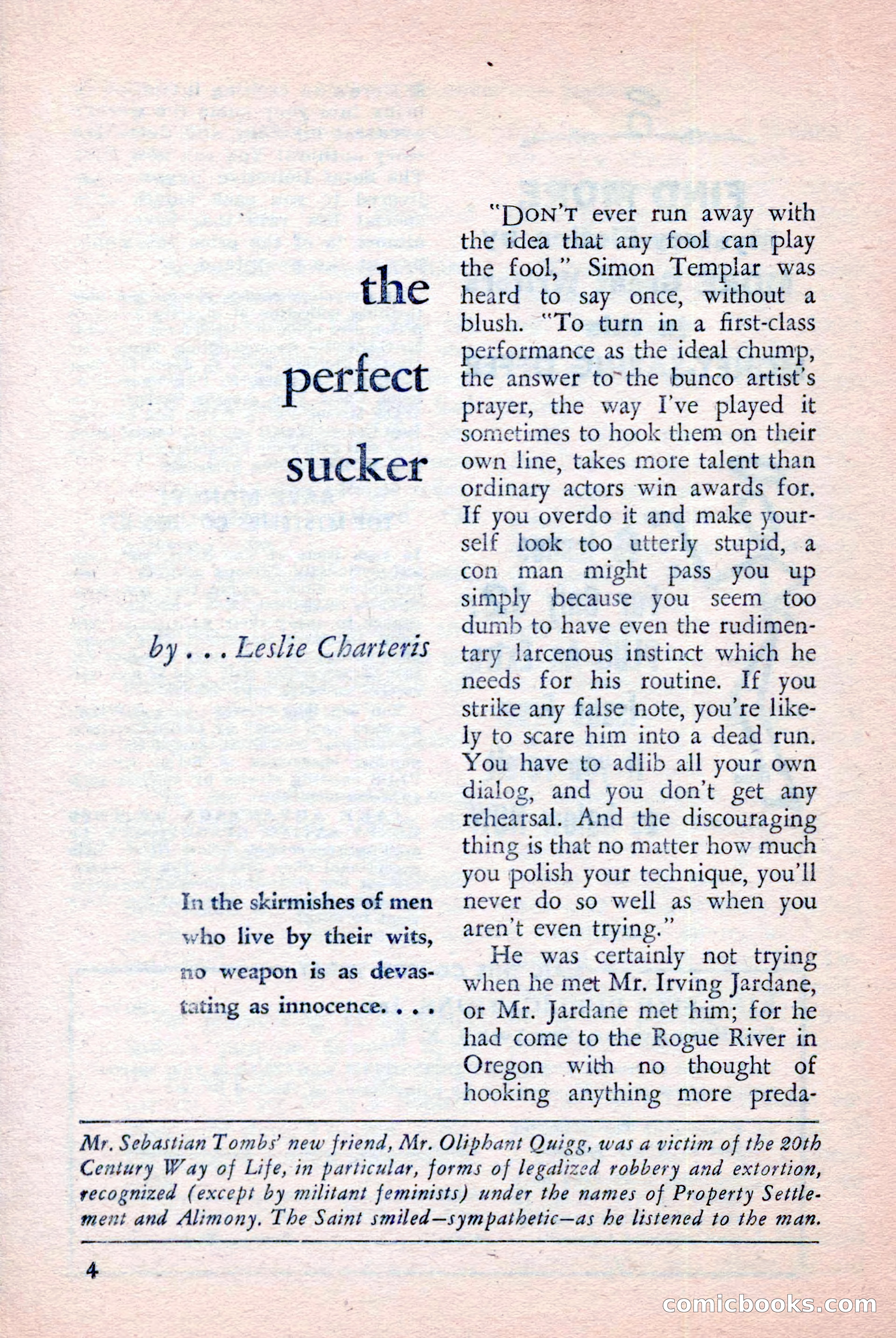 The Saint Detective Magazine, April 1957 — page 6 of 148