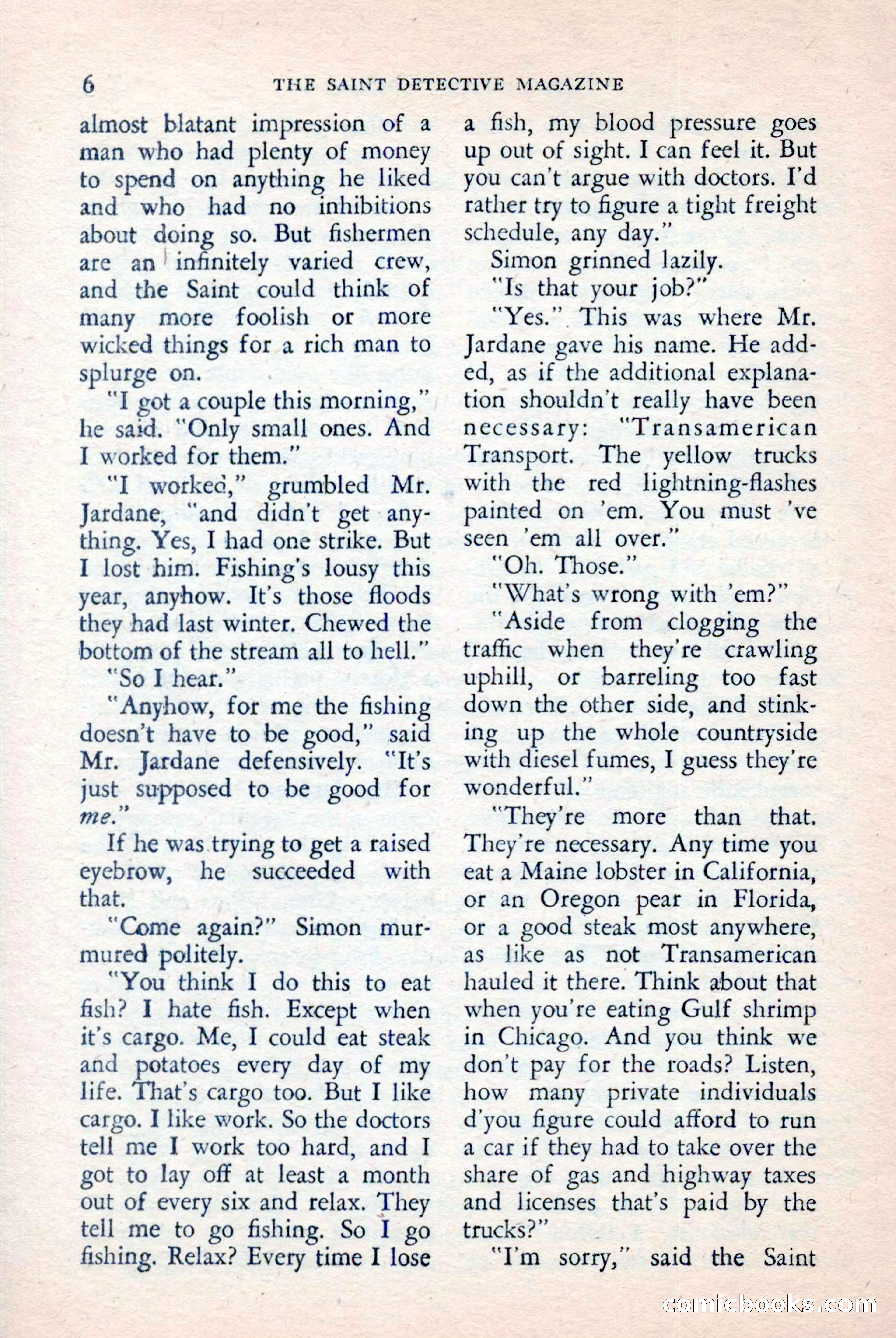 The Saint Detective Magazine, April 1957 — page 8 of 148