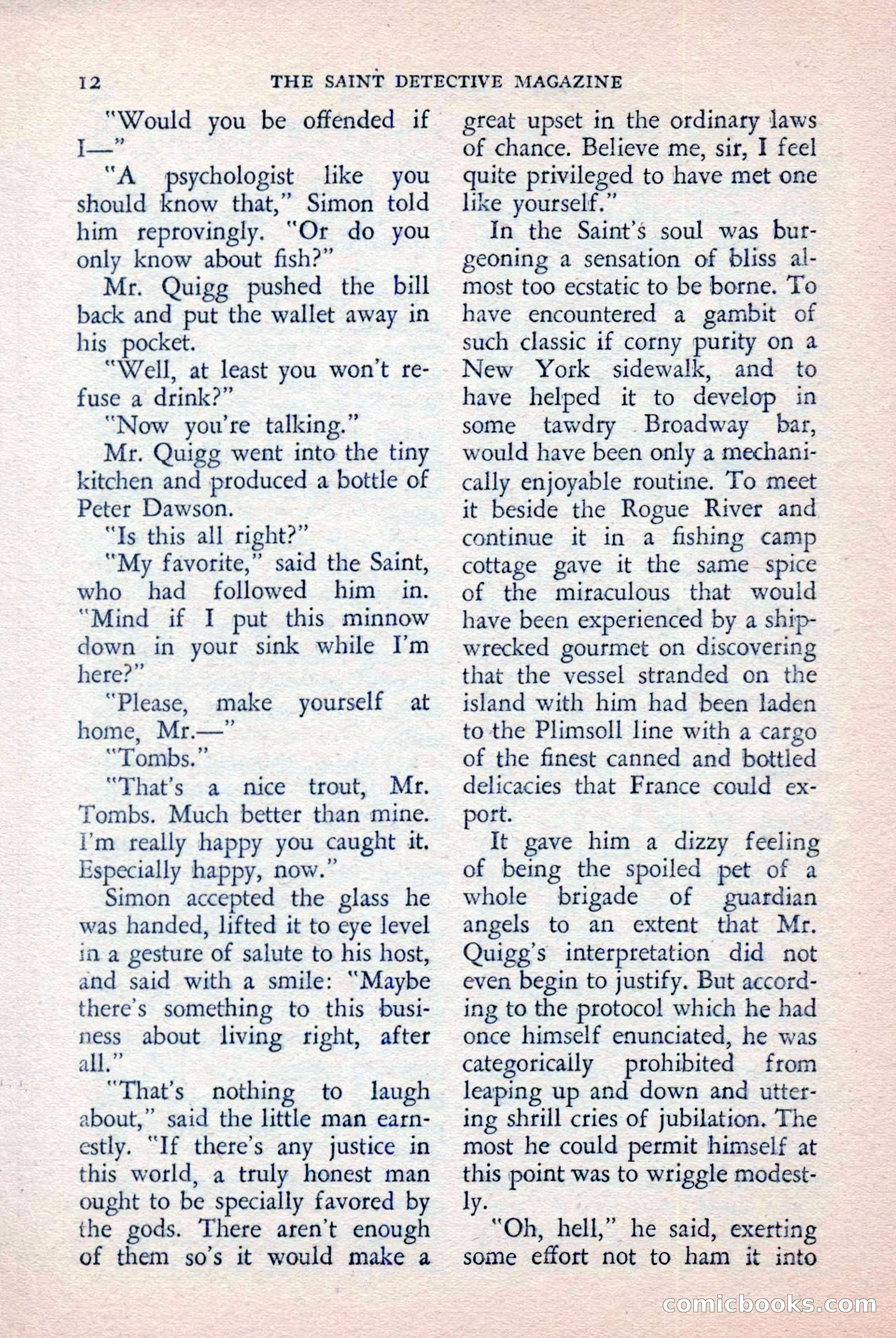 The Saint Detective Magazine, April 1957 — page 14 of 148