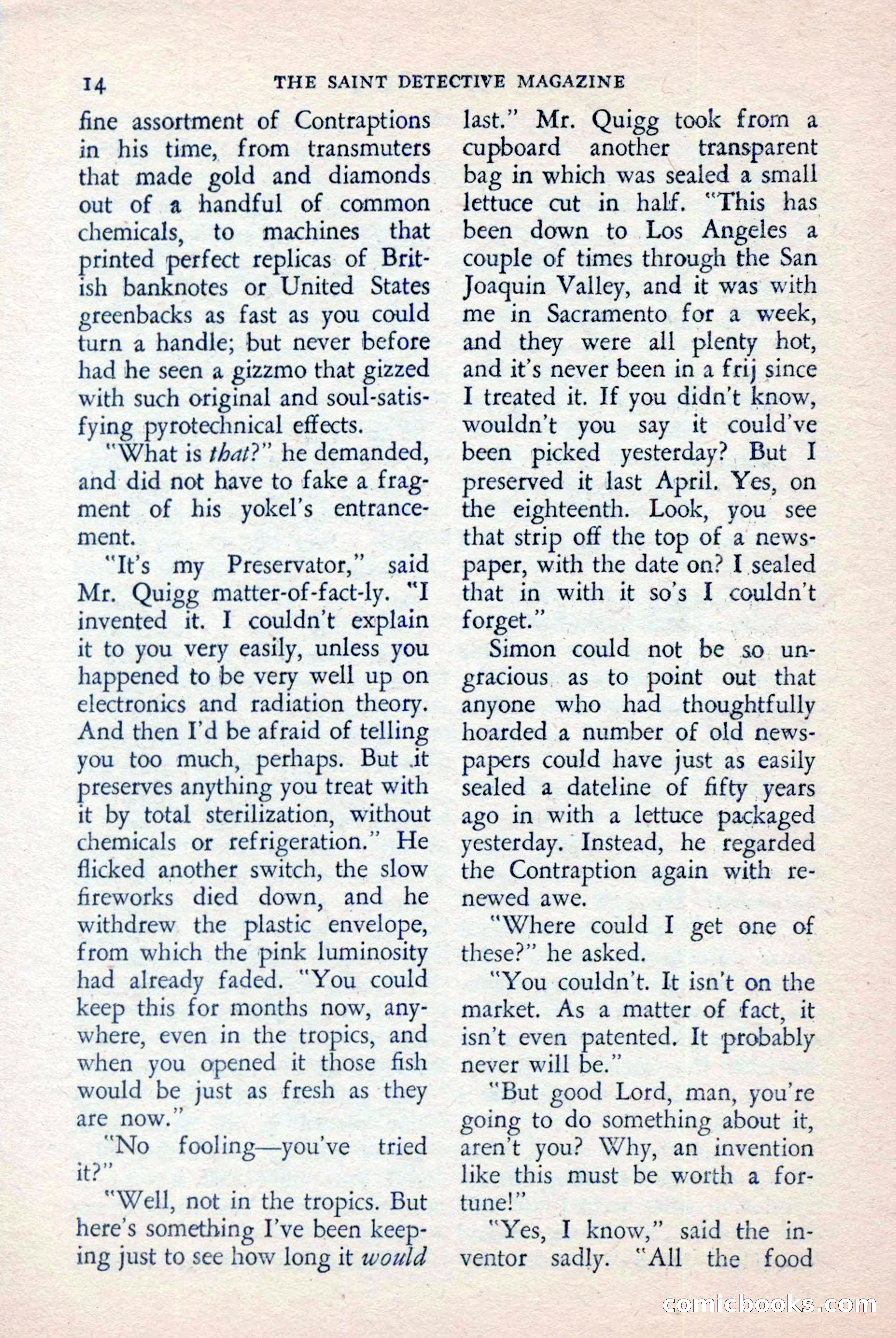 The Saint Detective Magazine, April 1957 — page 16 of 148