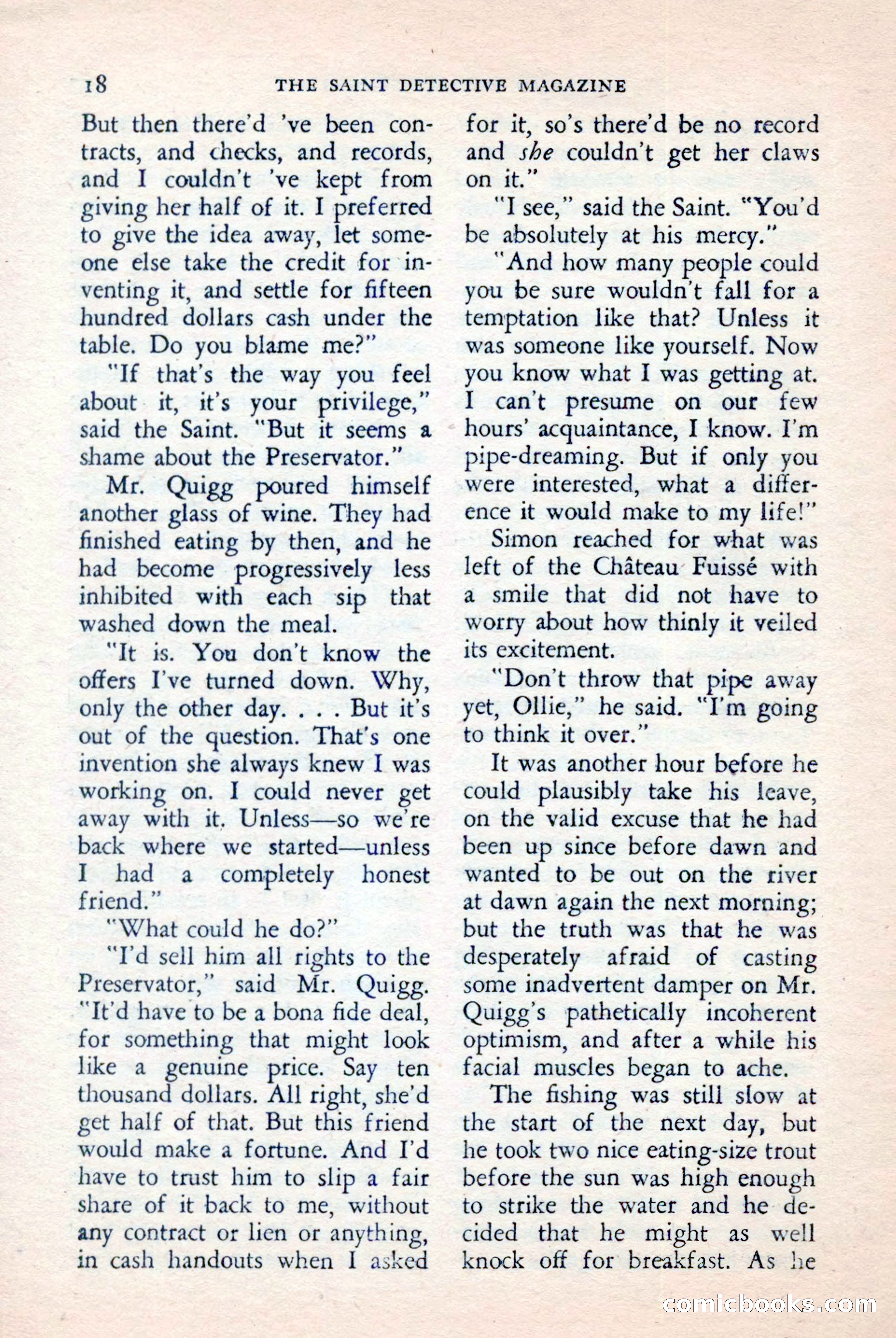The Saint Detective Magazine, April 1957 — page 20 of 148