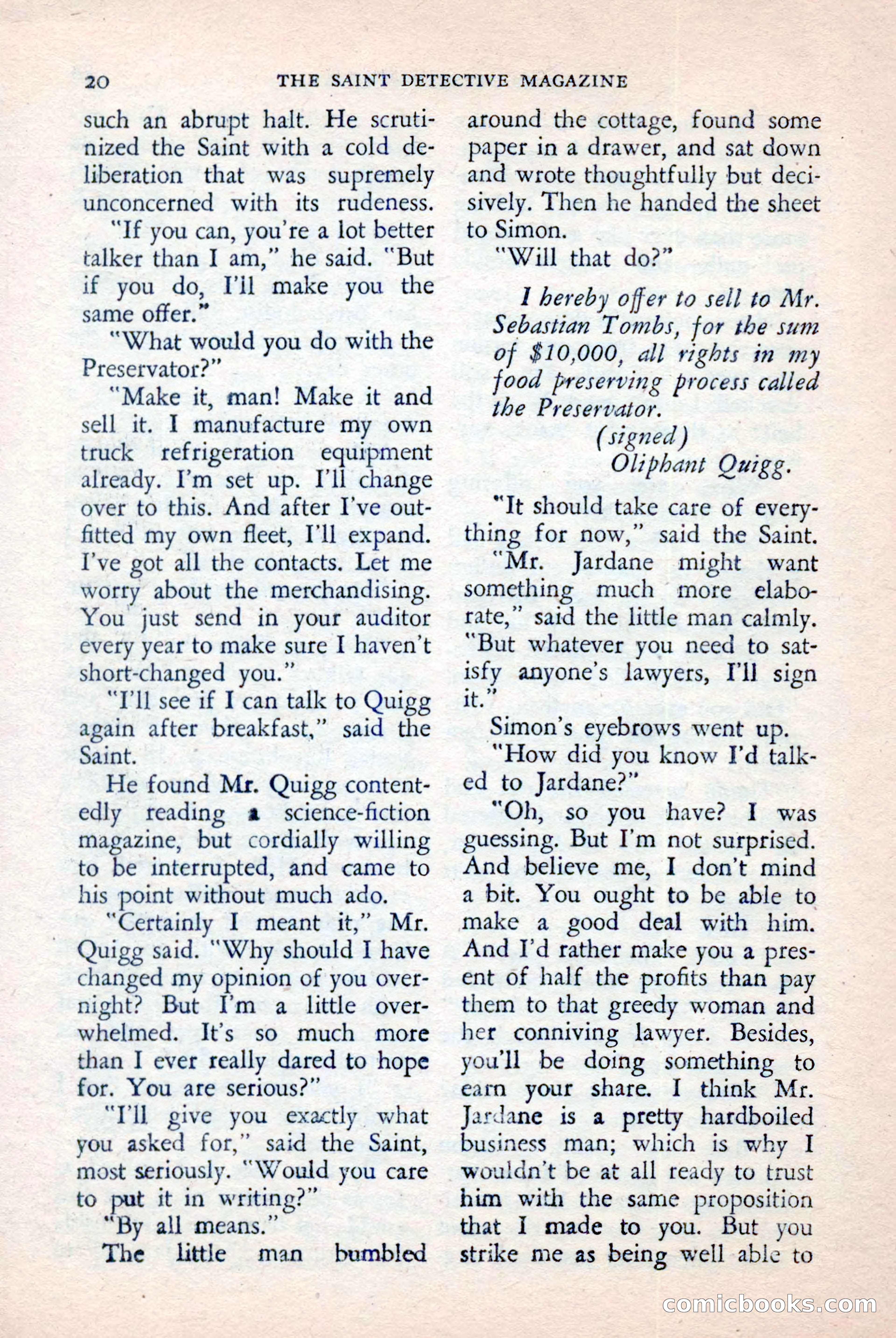 The Saint Detective Magazine, April 1957 — page 22 of 148