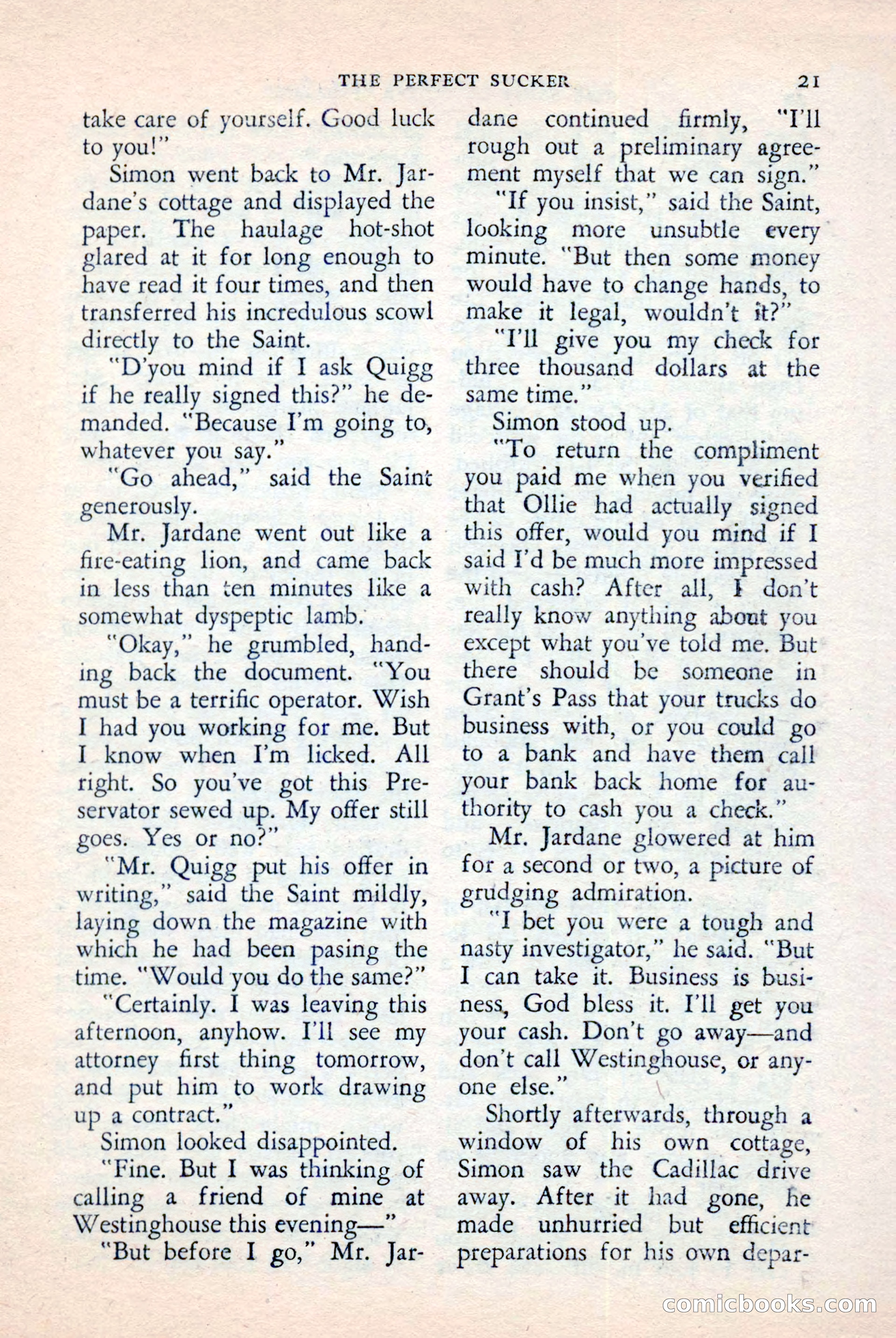The Saint Detective Magazine, April 1957 — page 23 of 148