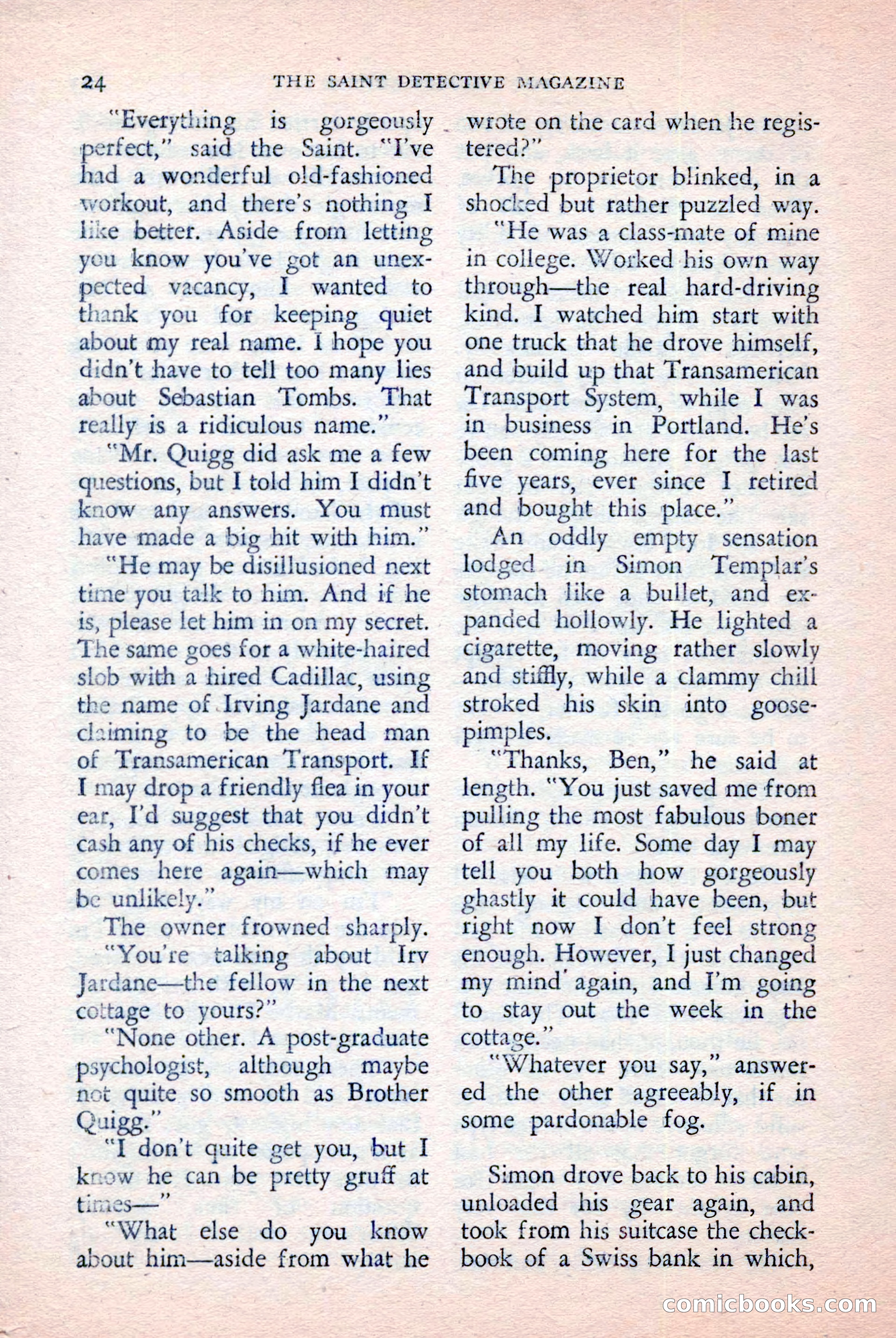 The Saint Detective Magazine, April 1957 — page 26 of 148