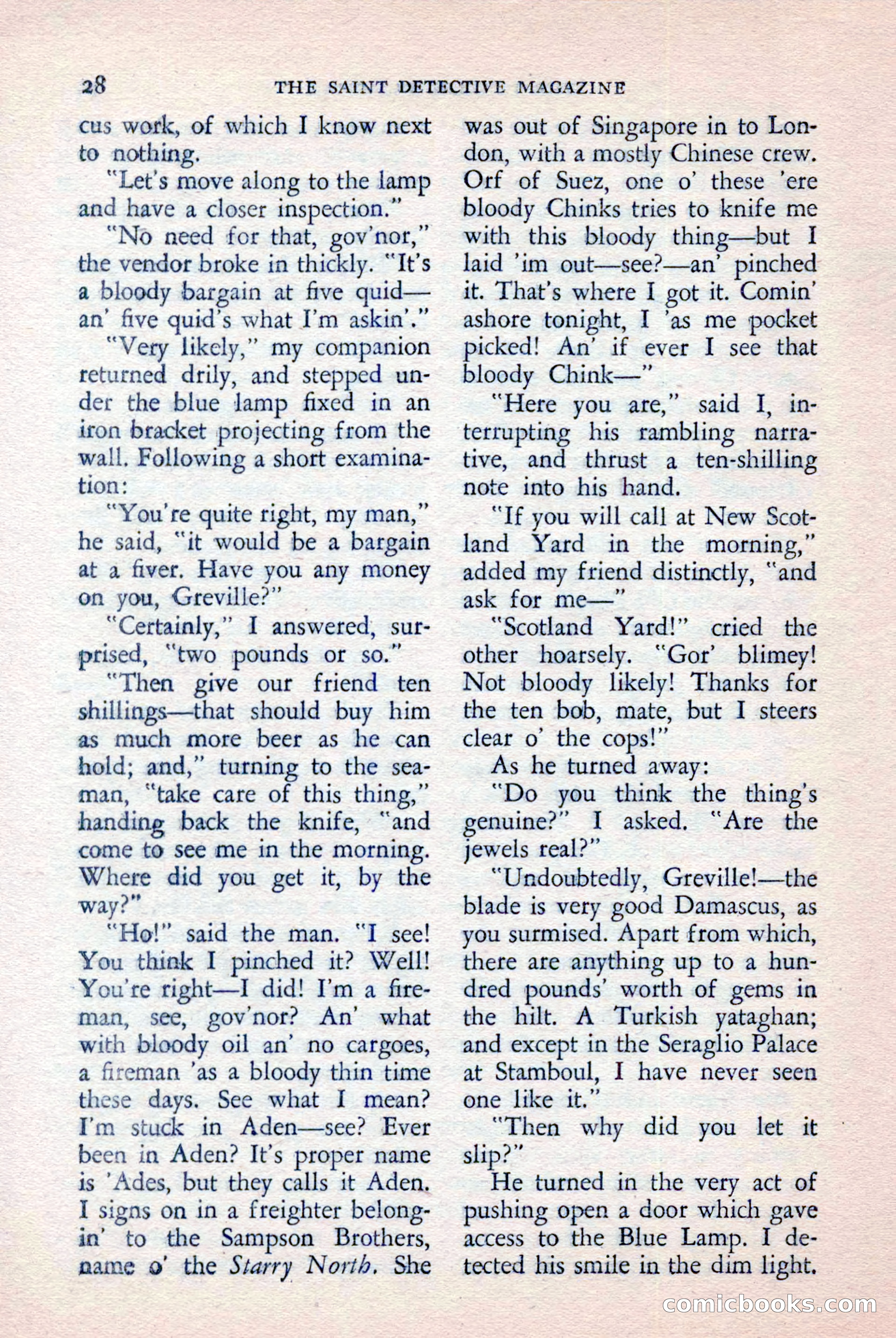 The Saint Detective Magazine, April 1957 — page 30 of 148