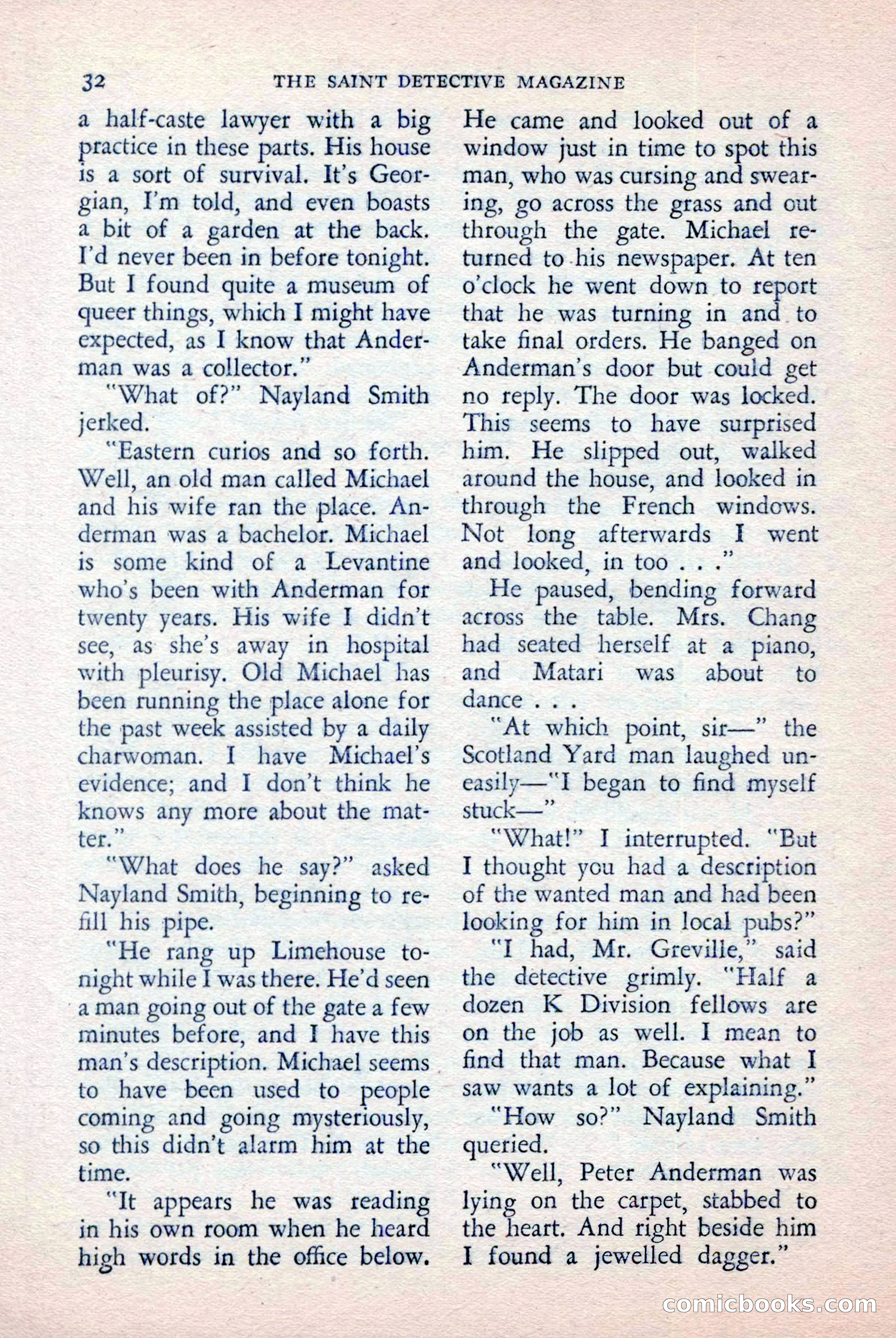 The Saint Detective Magazine, April 1957 — page 34 of 148