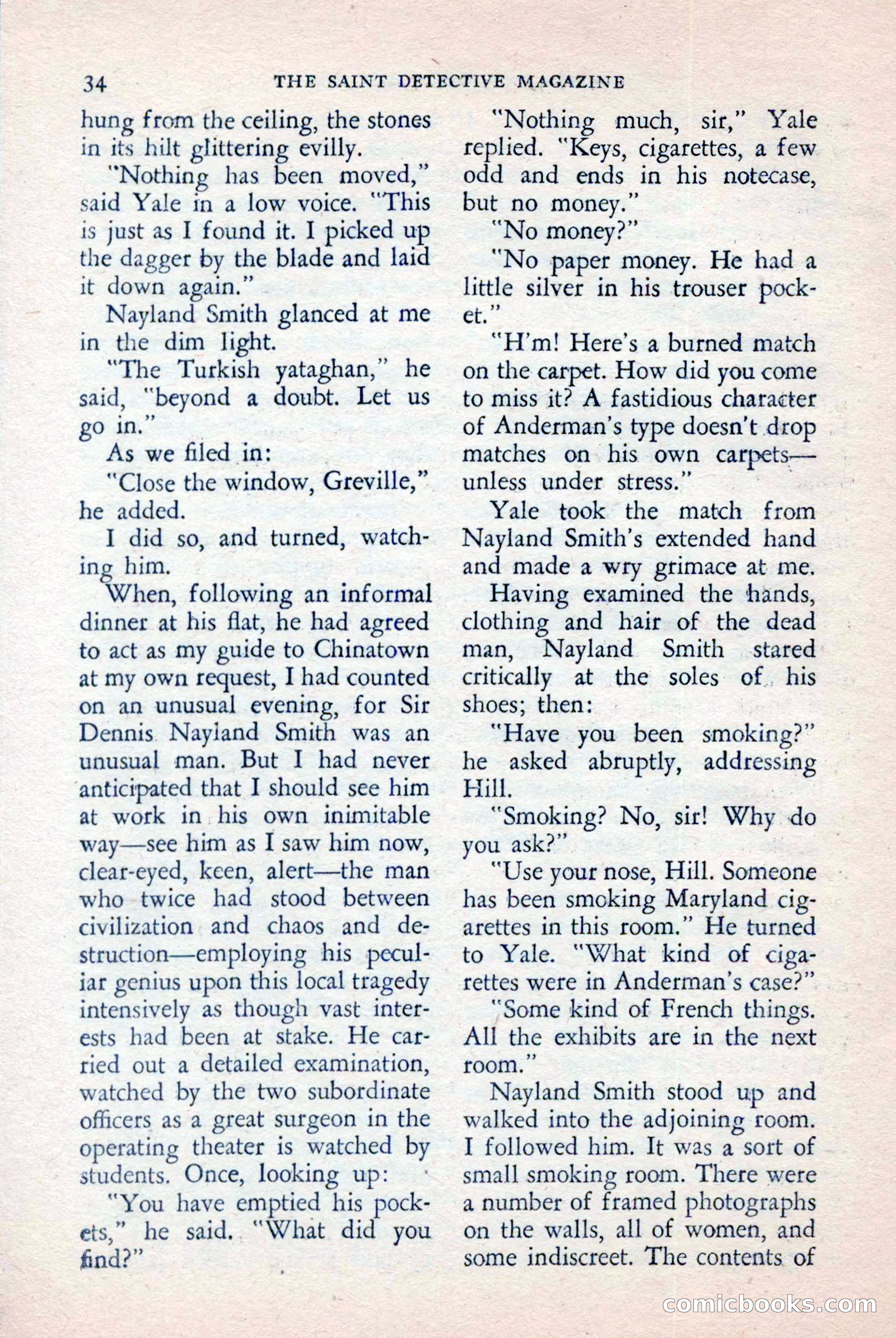 The Saint Detective Magazine, April 1957 — page 36 of 148
