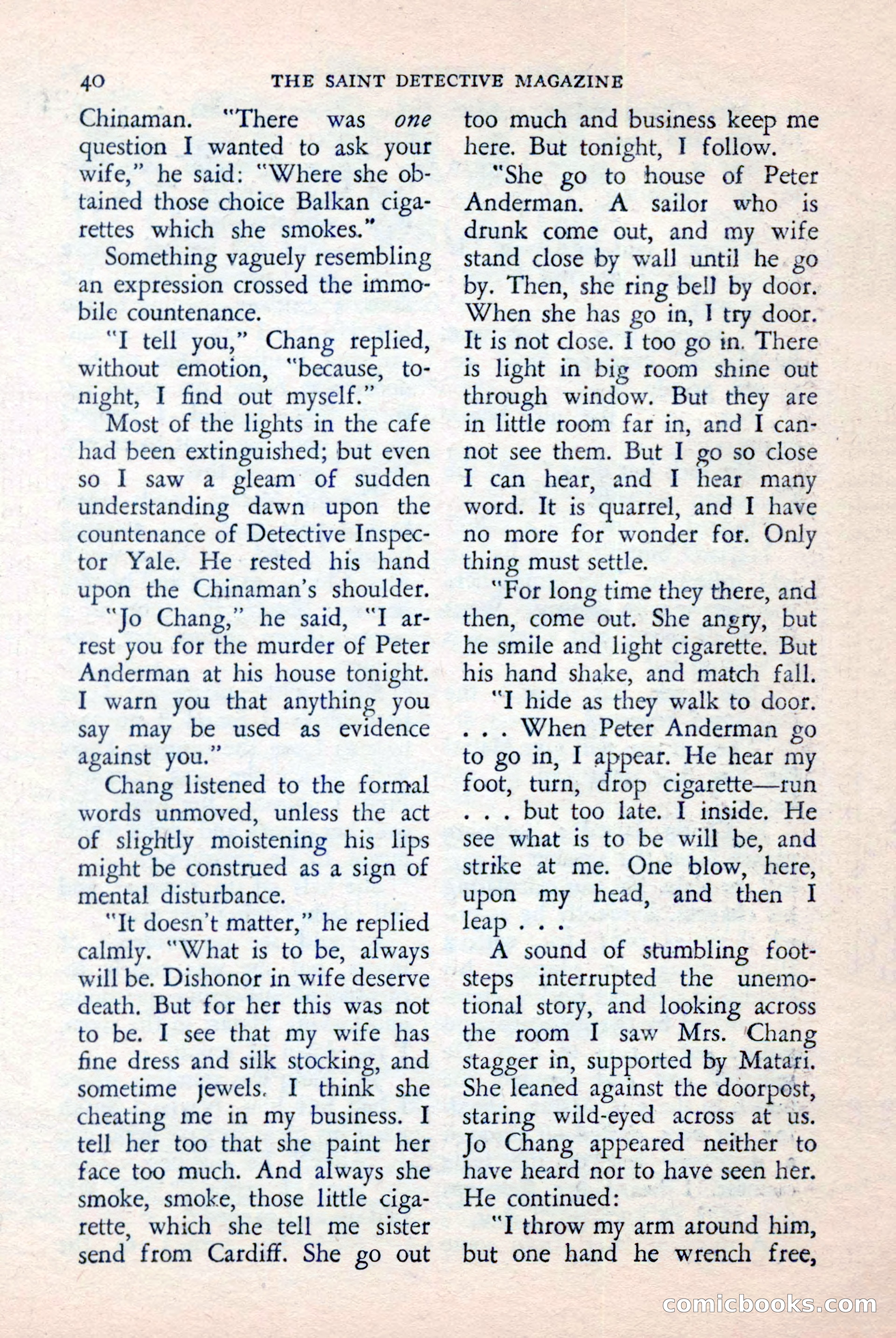 The Saint Detective Magazine, April 1957 — page 42 of 148