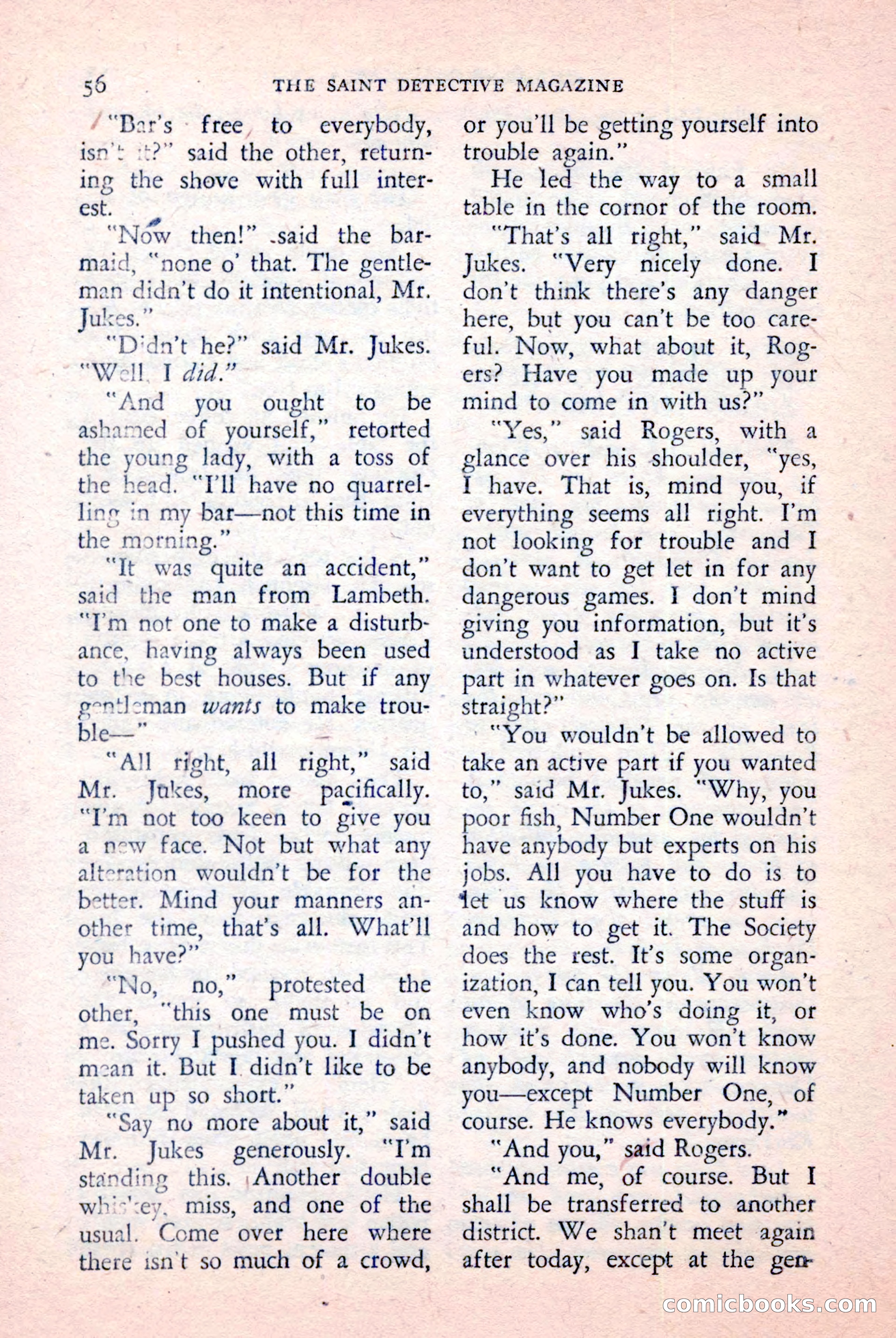 The Saint Detective Magazine, April 1957 — page 58 of 148