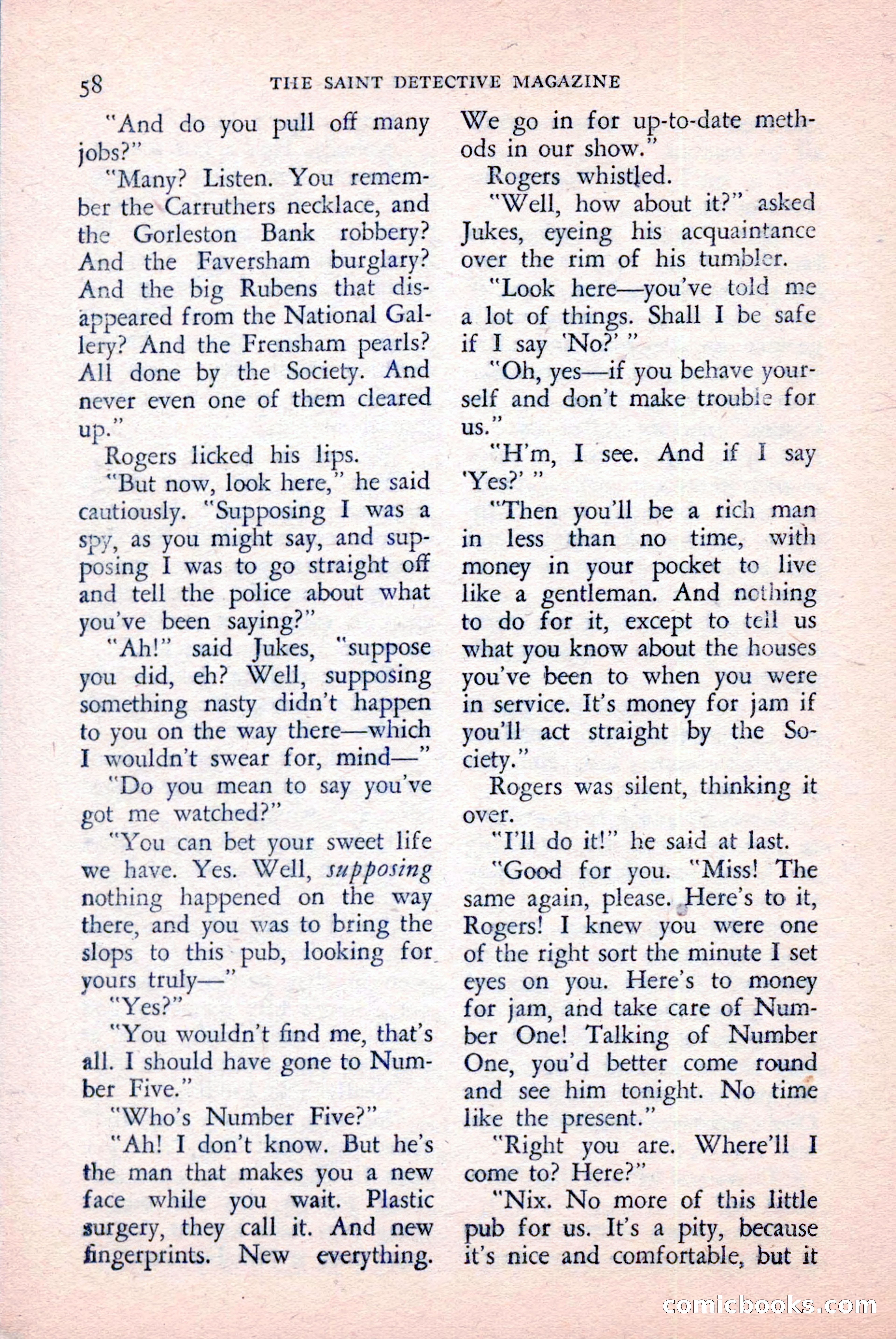 The Saint Detective Magazine, April 1957 — page 60 of 148