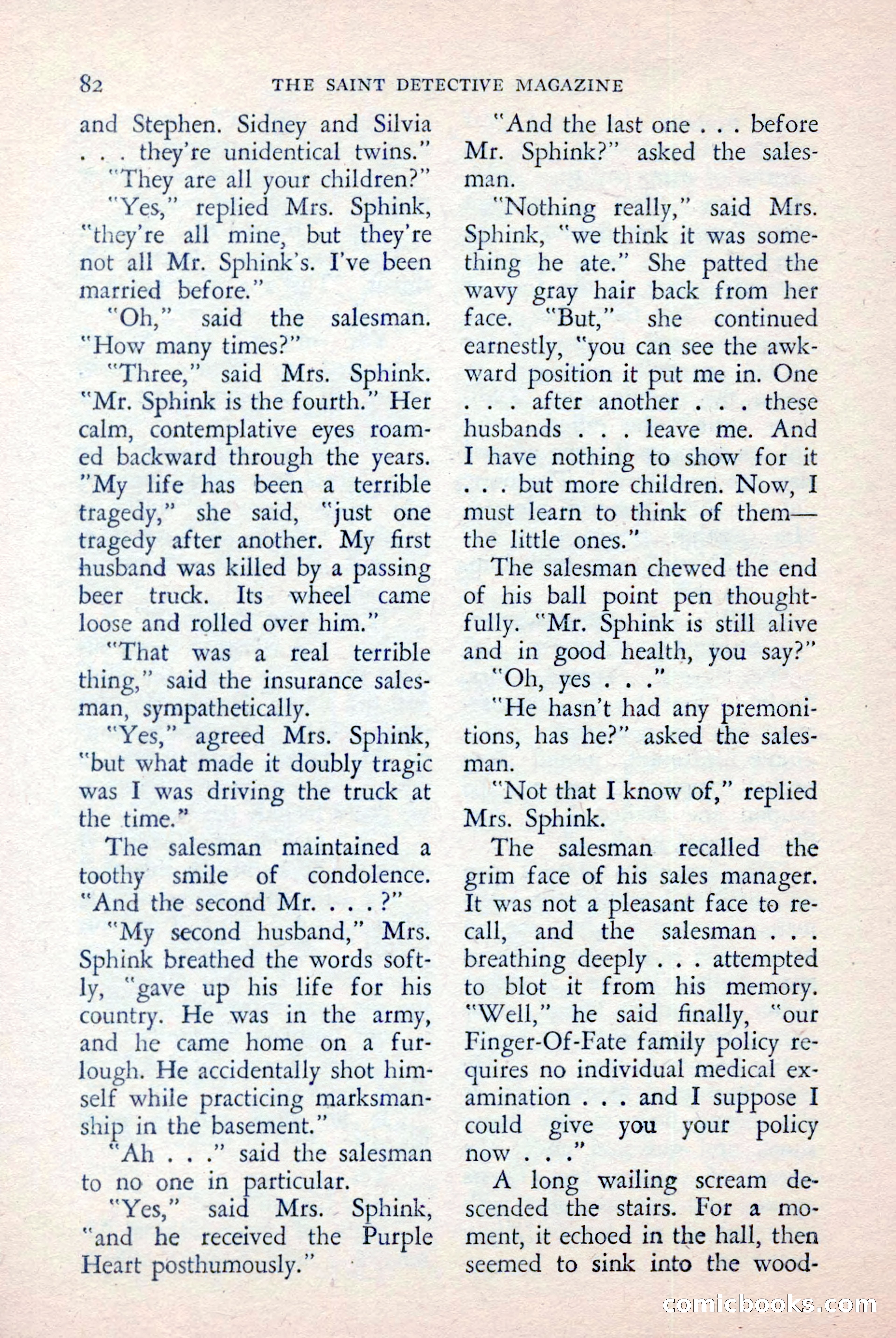 The Saint Detective Magazine, April 1957 — page 84 of 148