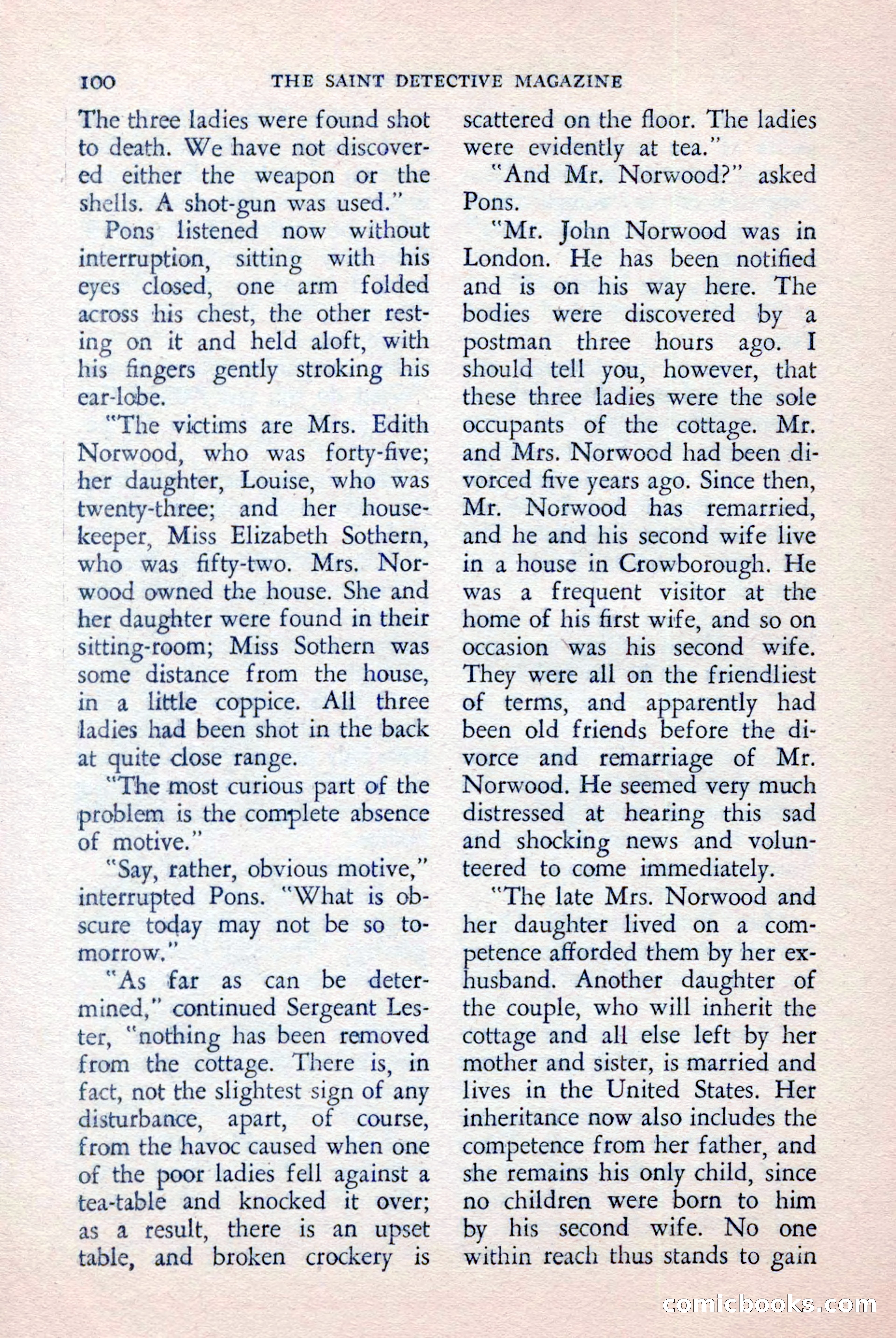 The Saint Detective Magazine, April 1957 — page 102 of 148