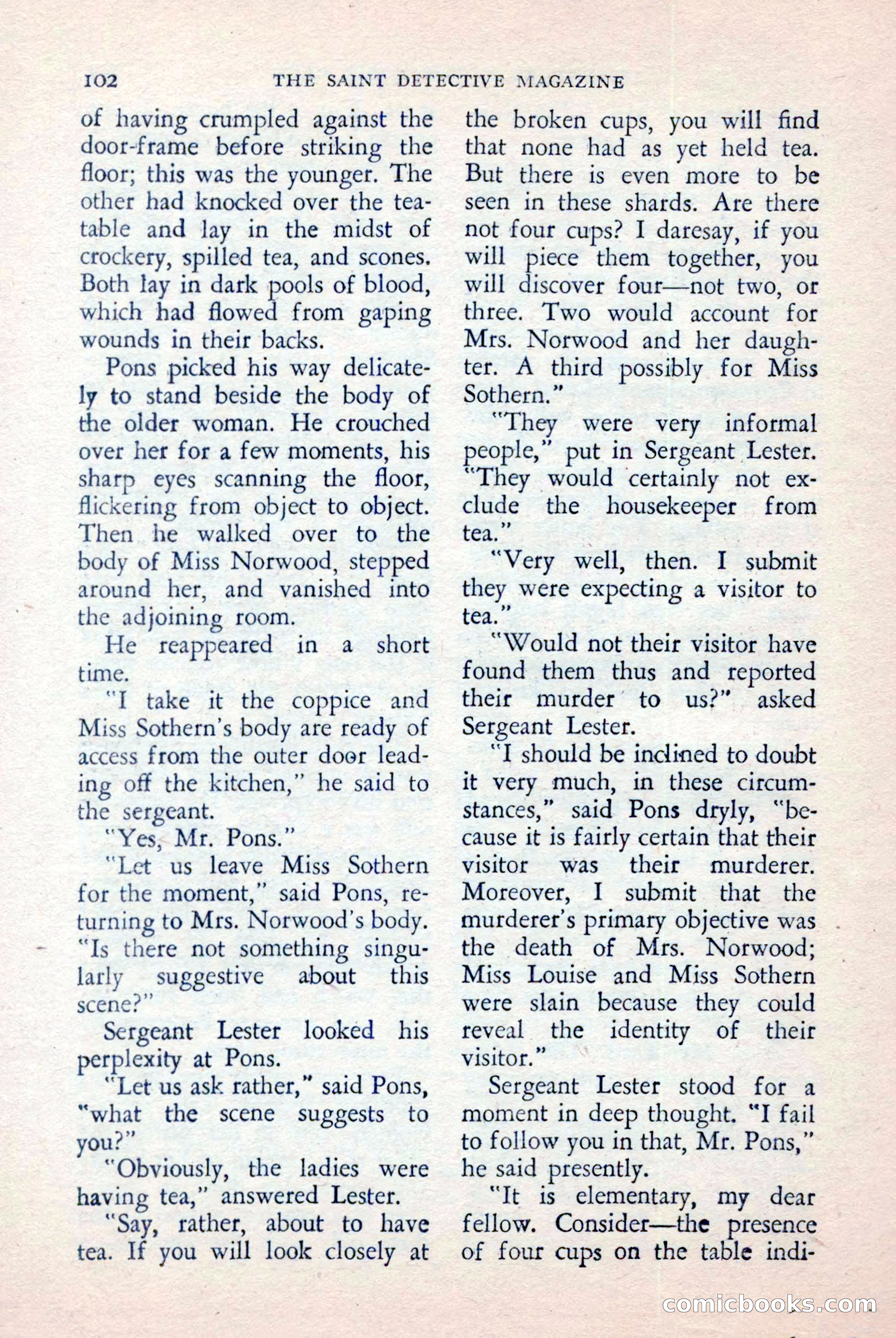 The Saint Detective Magazine, April 1957 — page 104 of 148
