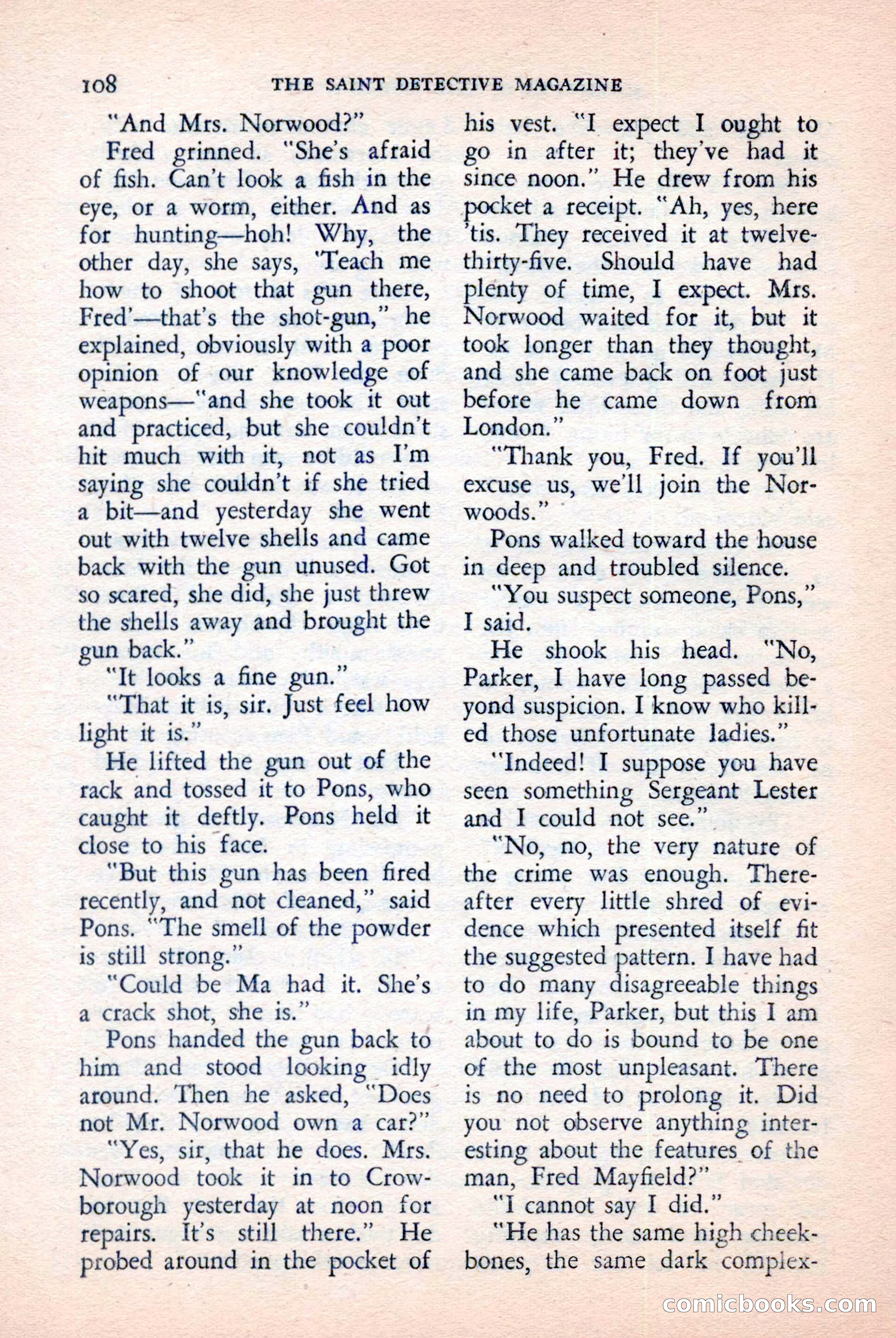 The Saint Detective Magazine, April 1957 — page 110 of 148