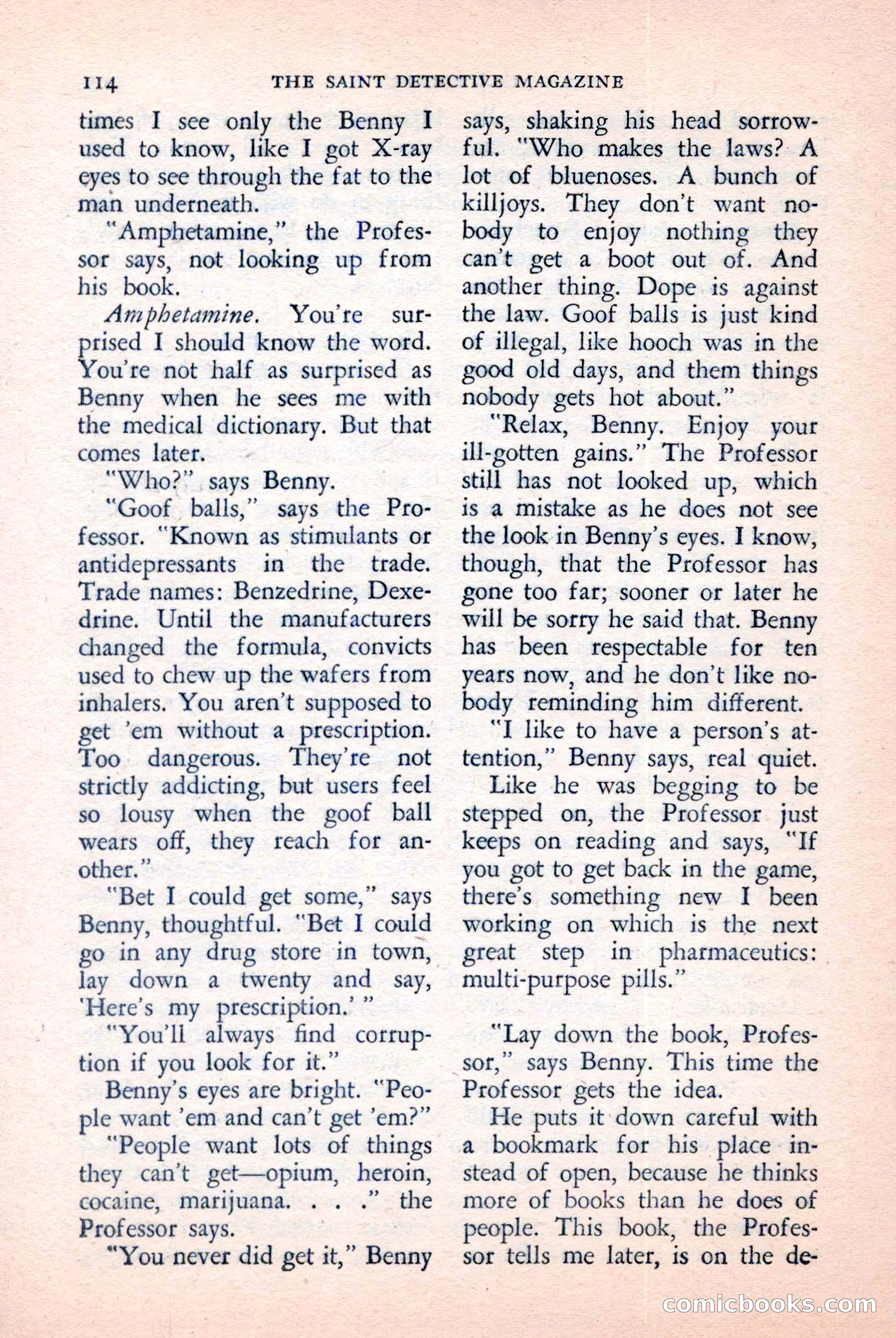 The Saint Detective Magazine, April 1957 — page 116 of 148