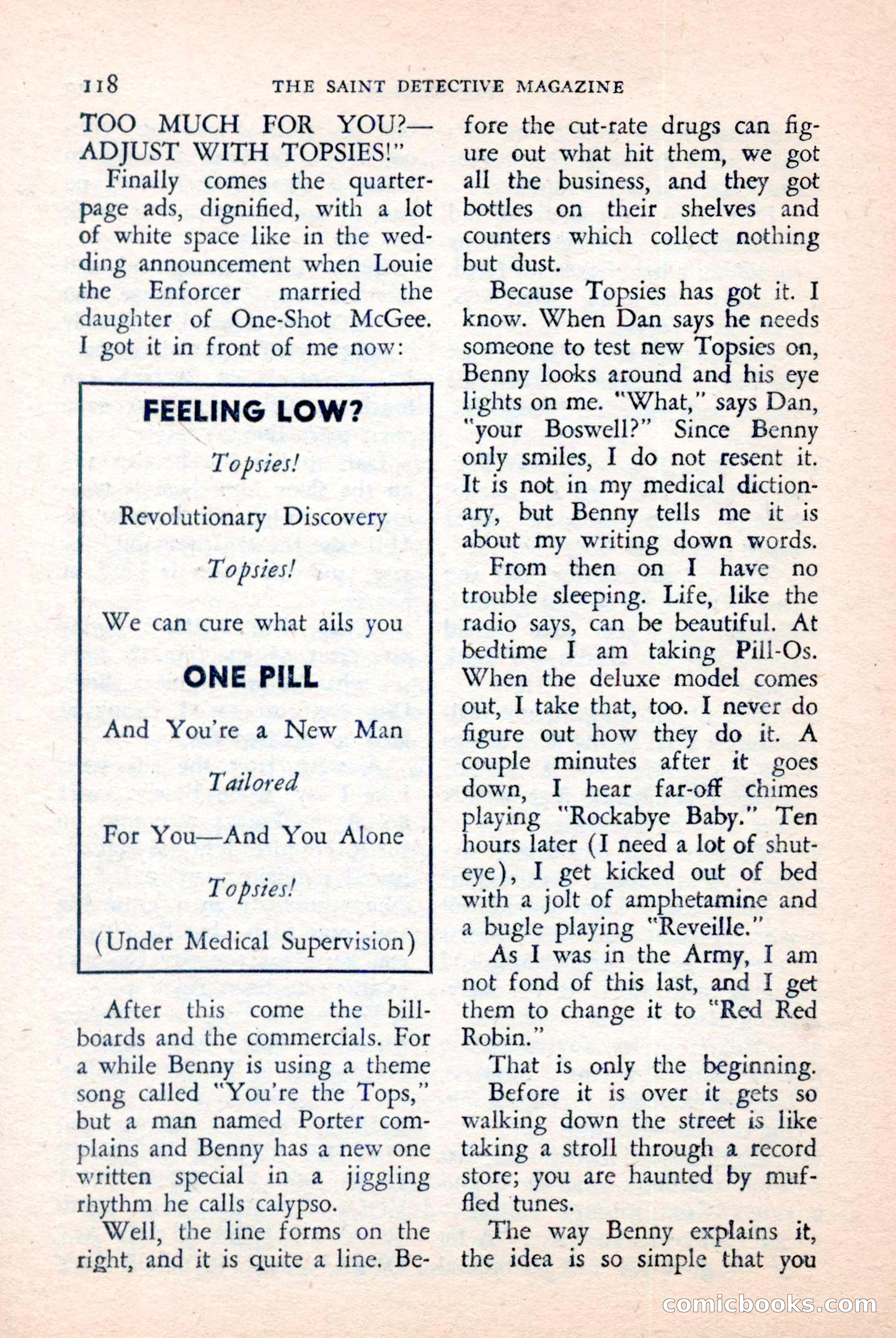 The Saint Detective Magazine, April 1957 — page 120 of 148