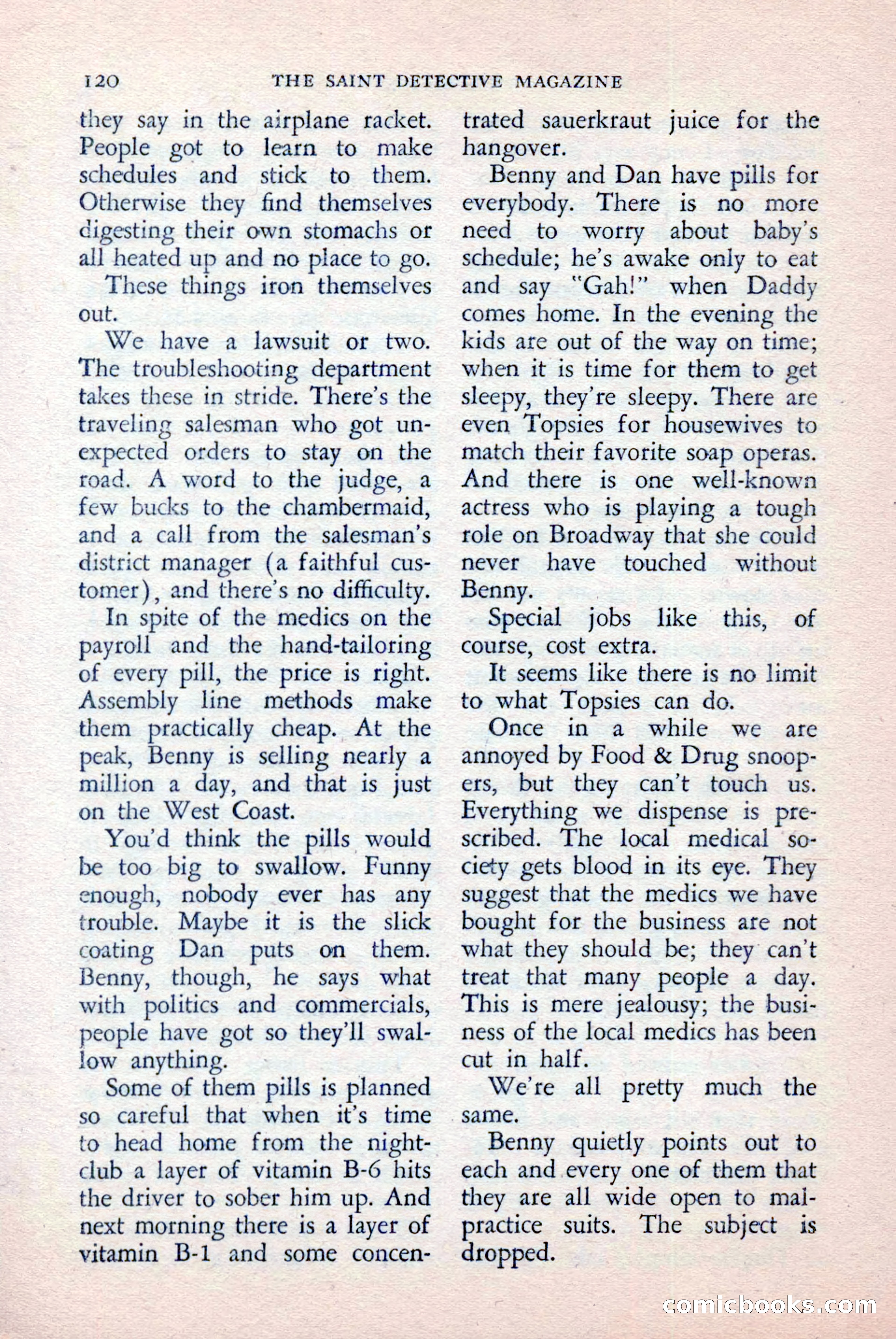 The Saint Detective Magazine, April 1957 — page 122 of 148