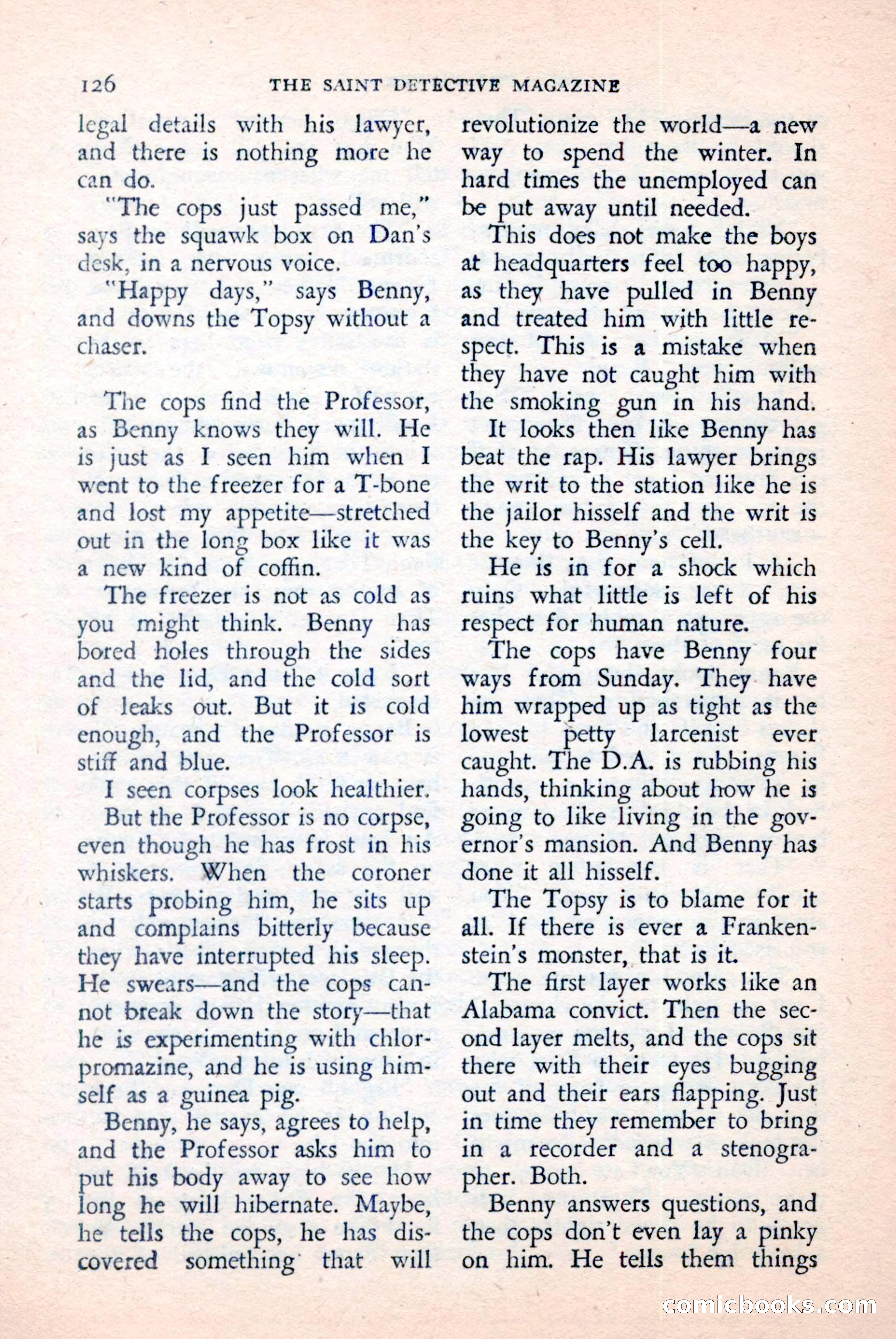 The Saint Detective Magazine, April 1957 — page 128 of 148