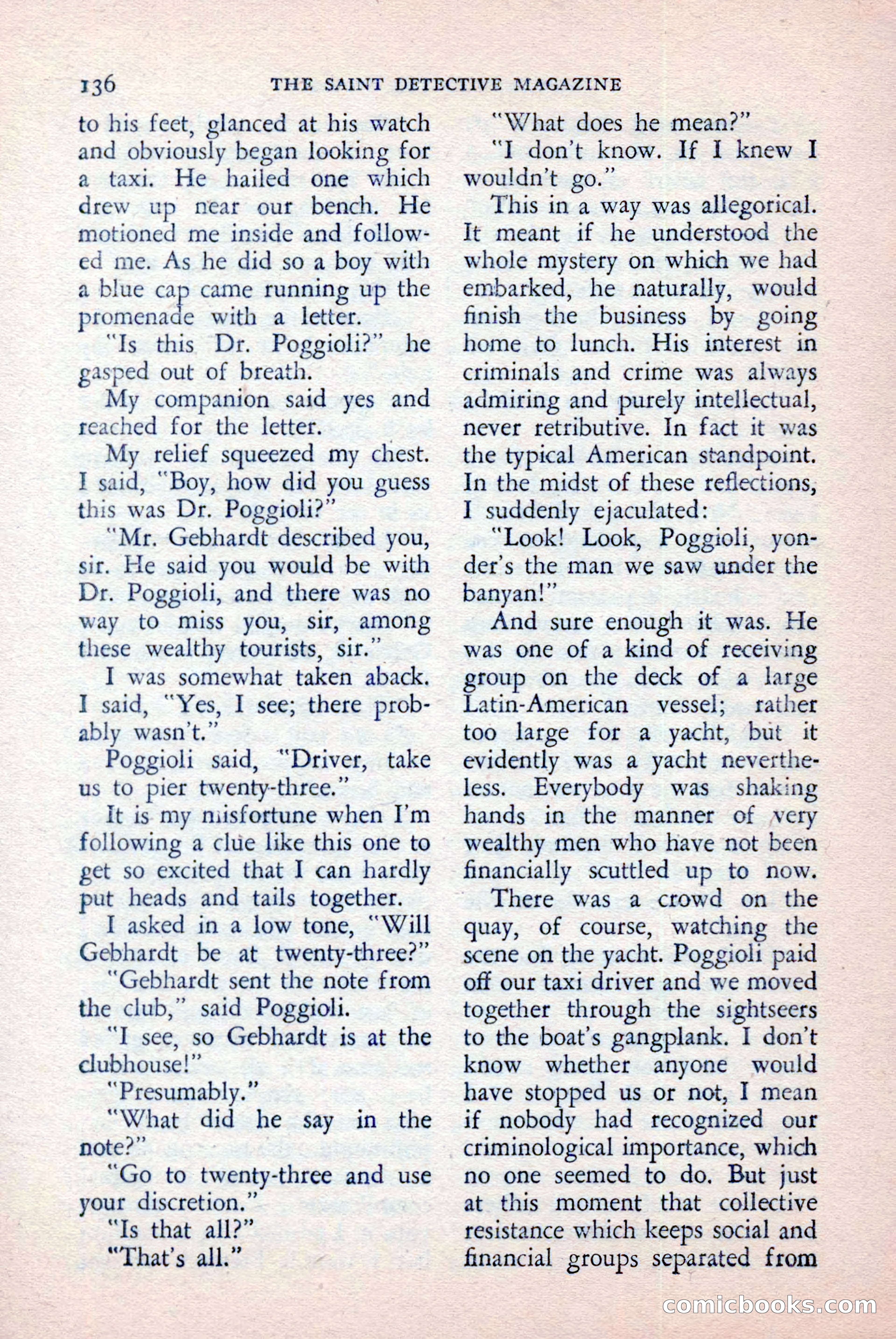 The Saint Detective Magazine, April 1957 — page 138 of 148