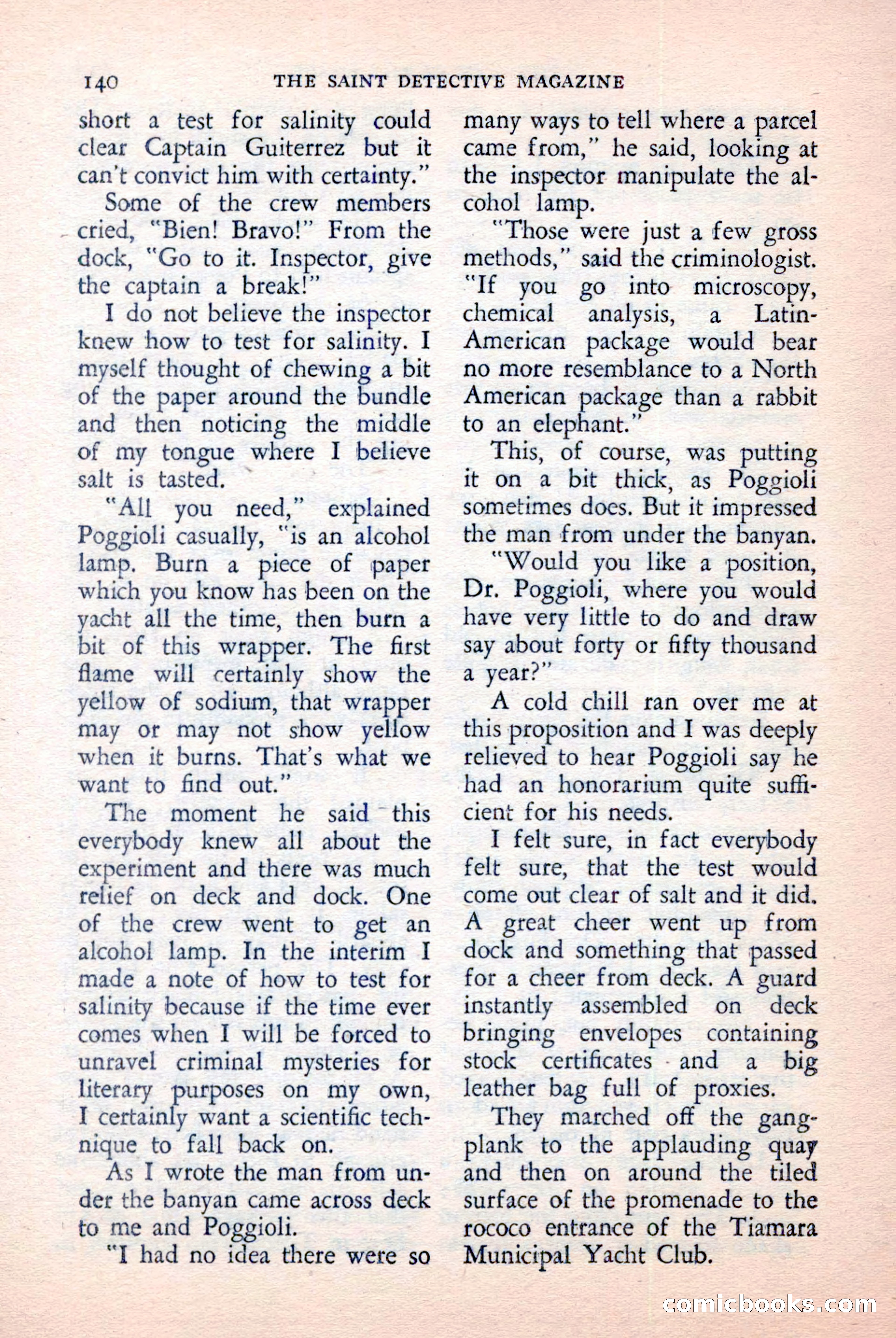 The Saint Detective Magazine, April 1957 — page 142 of 148
