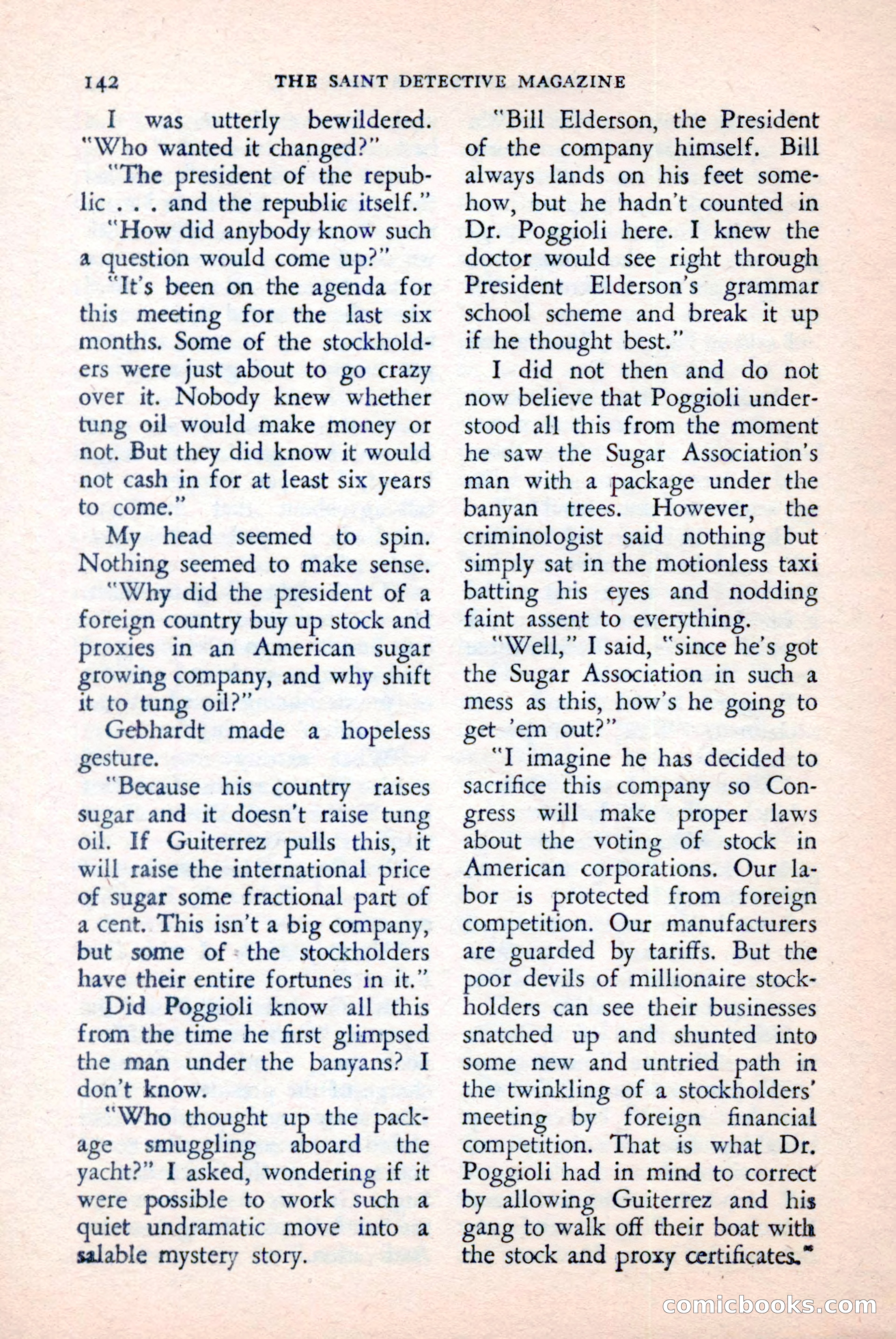 The Saint Detective Magazine, April 1957 — page 144 of 148