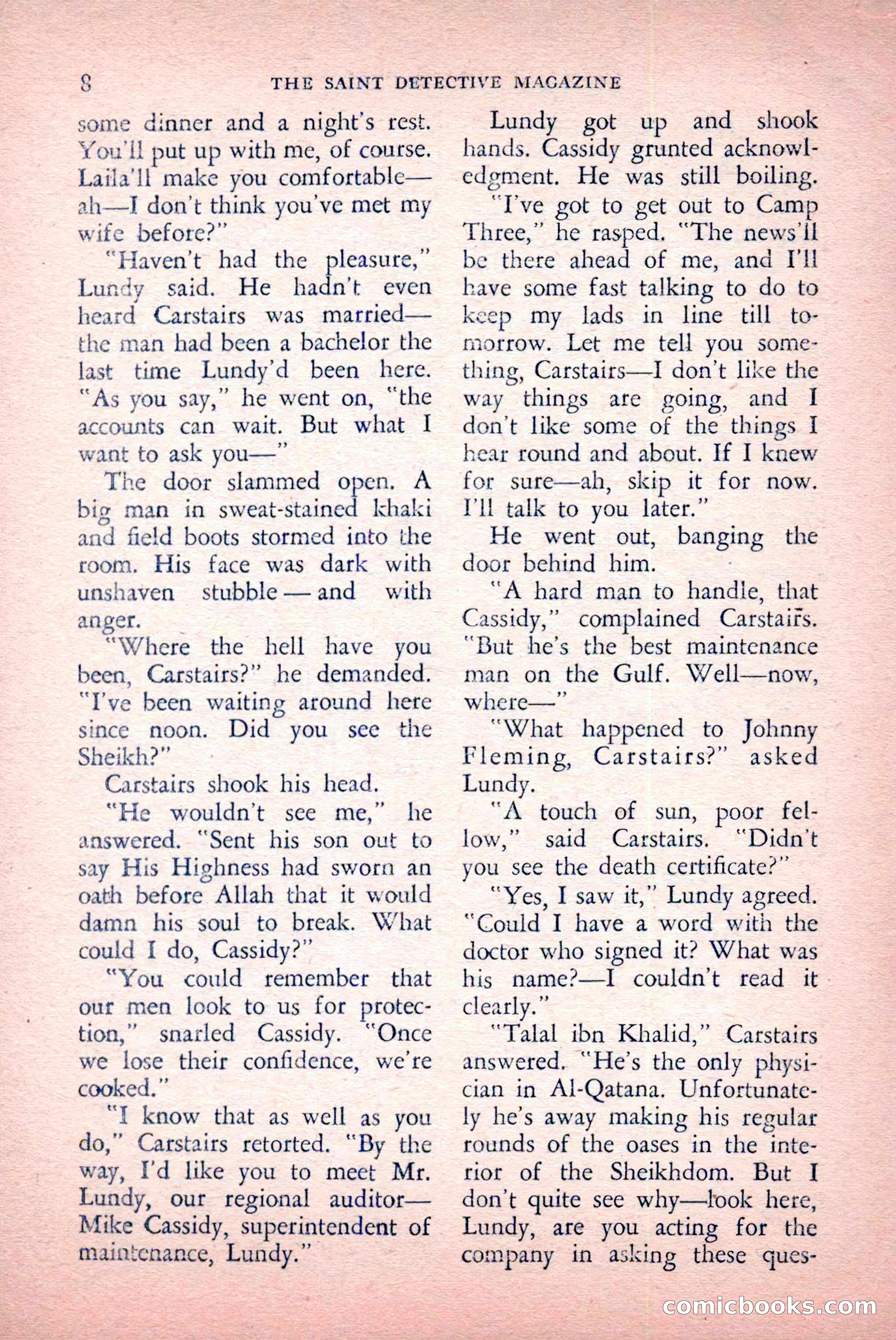 The Saint Detective Magazine, May 1957 — page 10 of 148