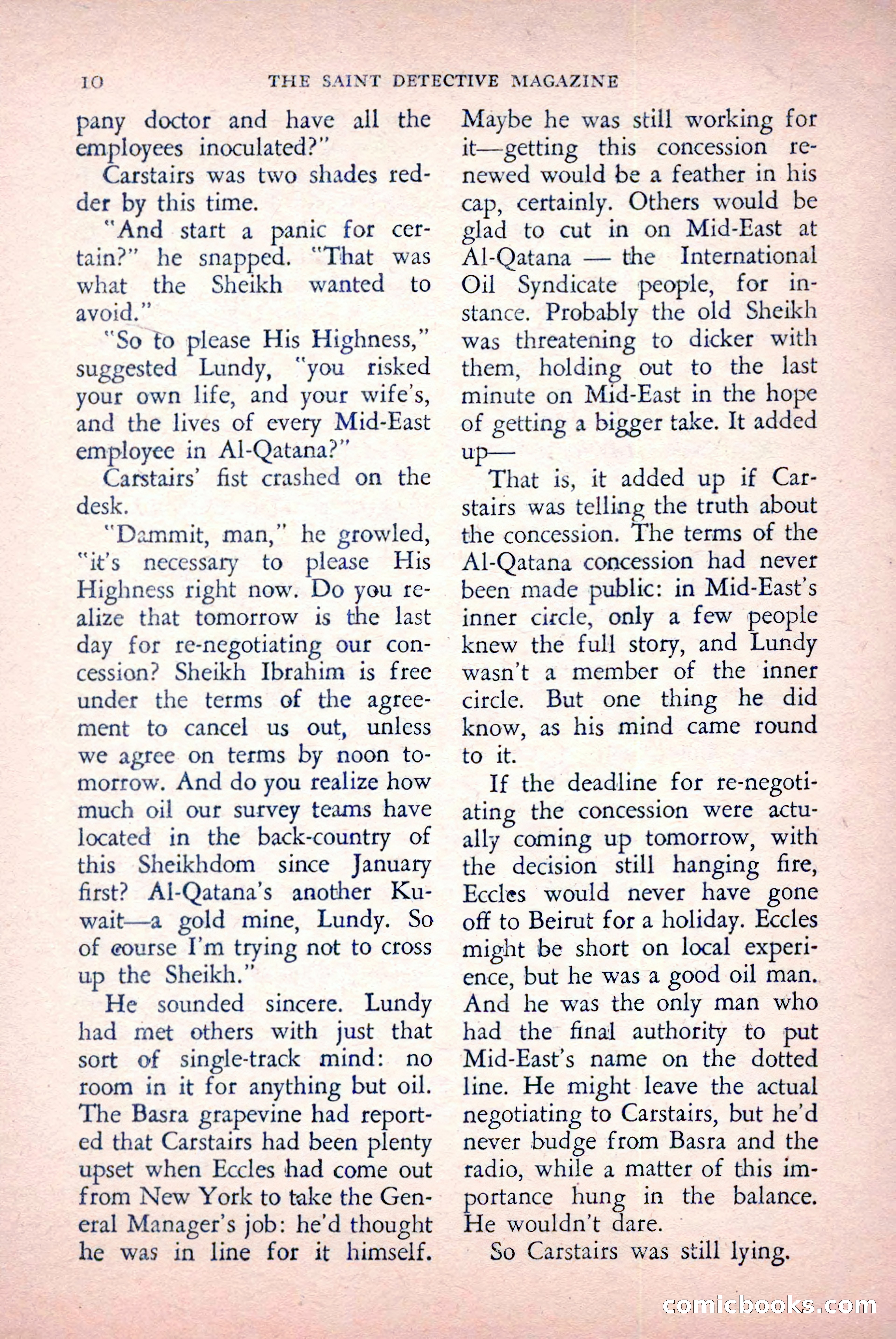 The Saint Detective Magazine, May 1957 — page 12 of 148