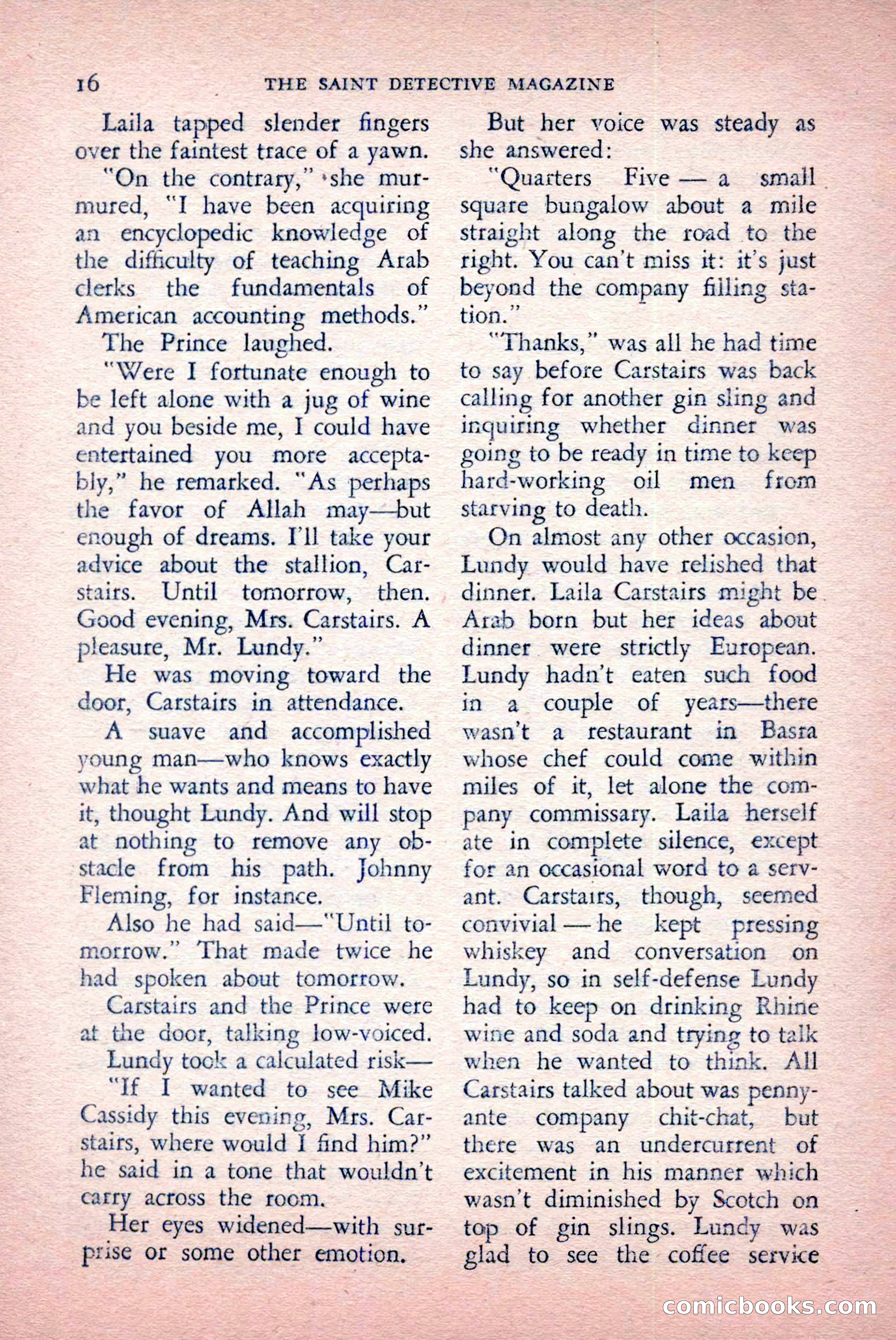 The Saint Detective Magazine, May 1957 — page 18 of 148