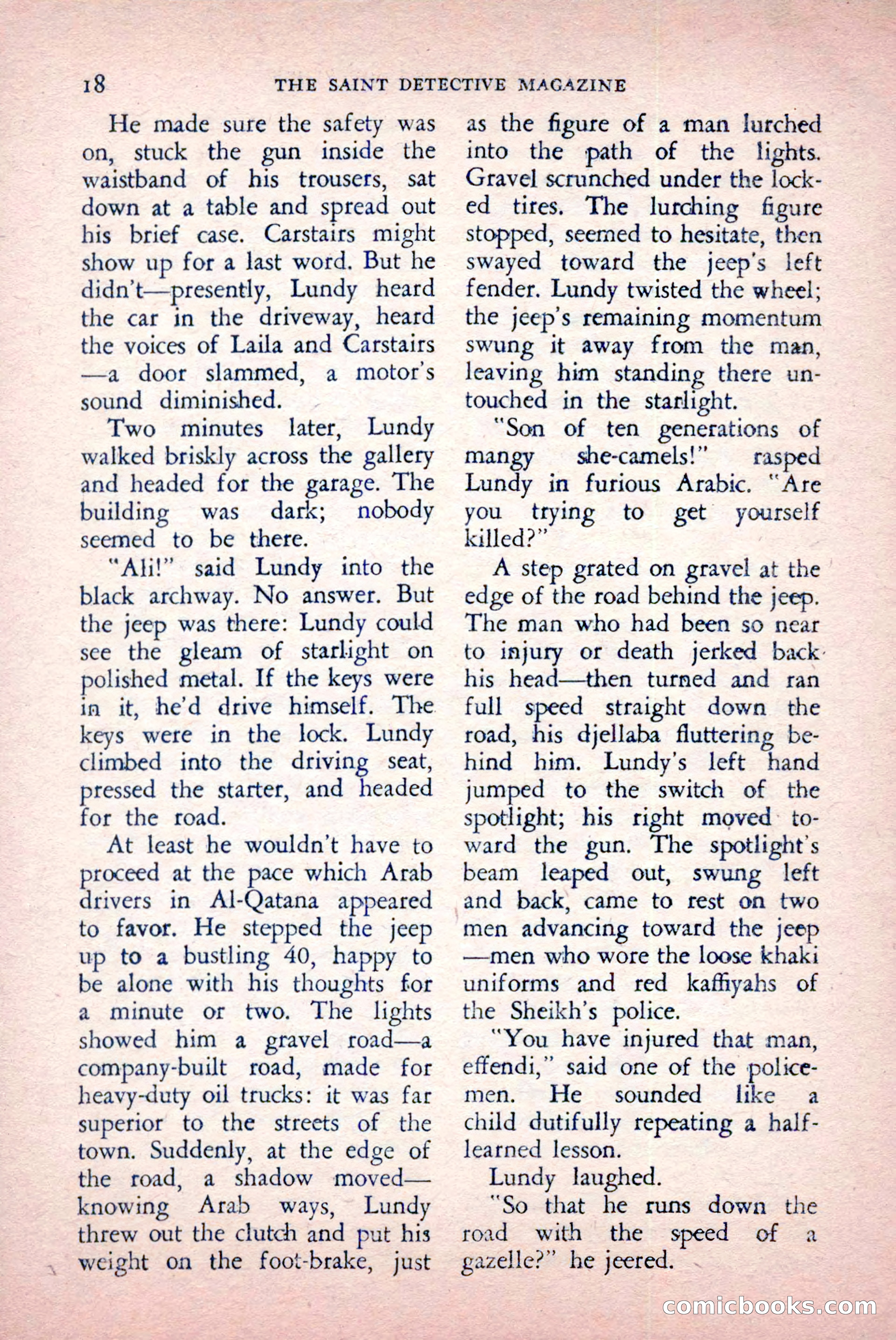 The Saint Detective Magazine, May 1957 — page 20 of 148