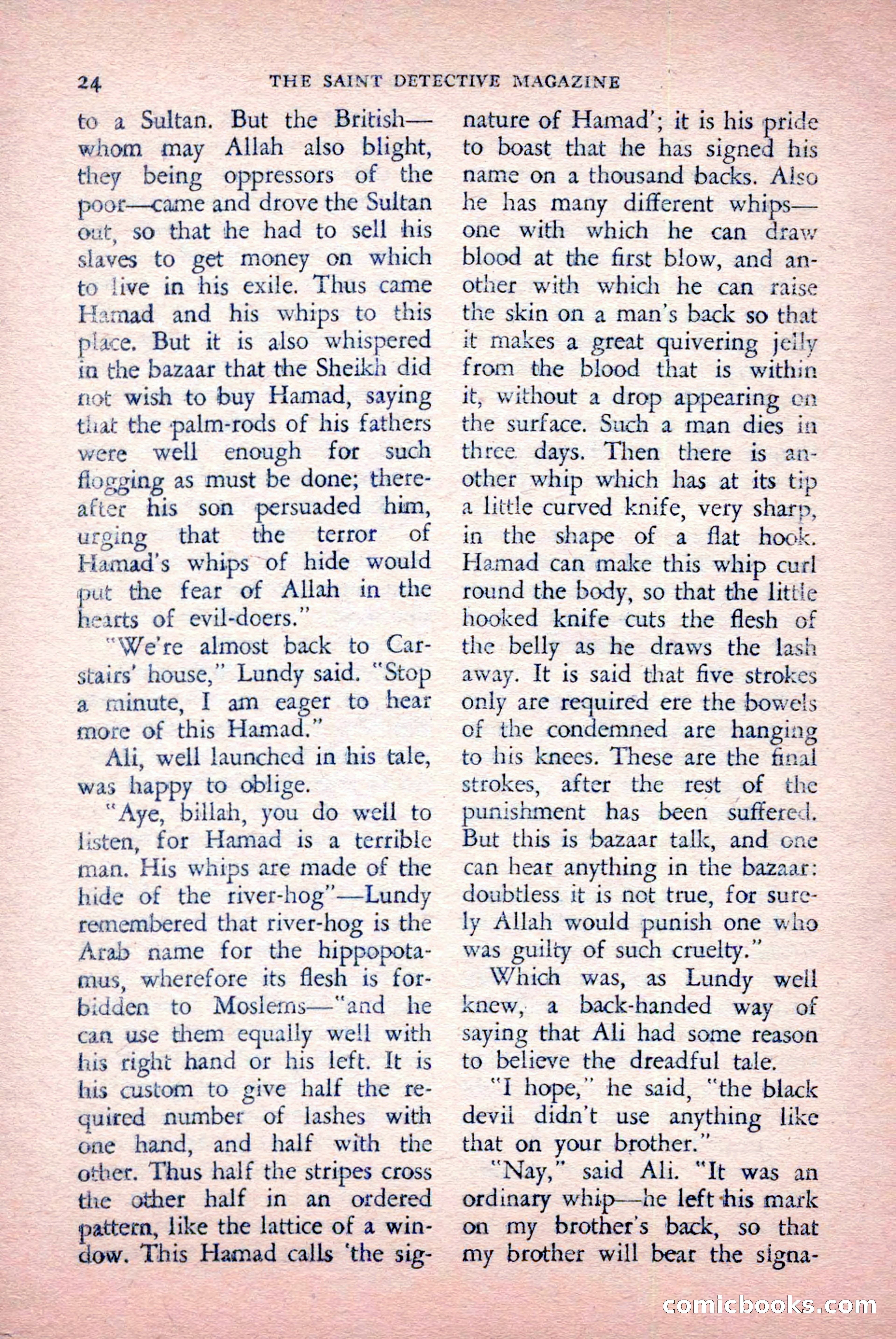 The Saint Detective Magazine, May 1957 — page 26 of 148